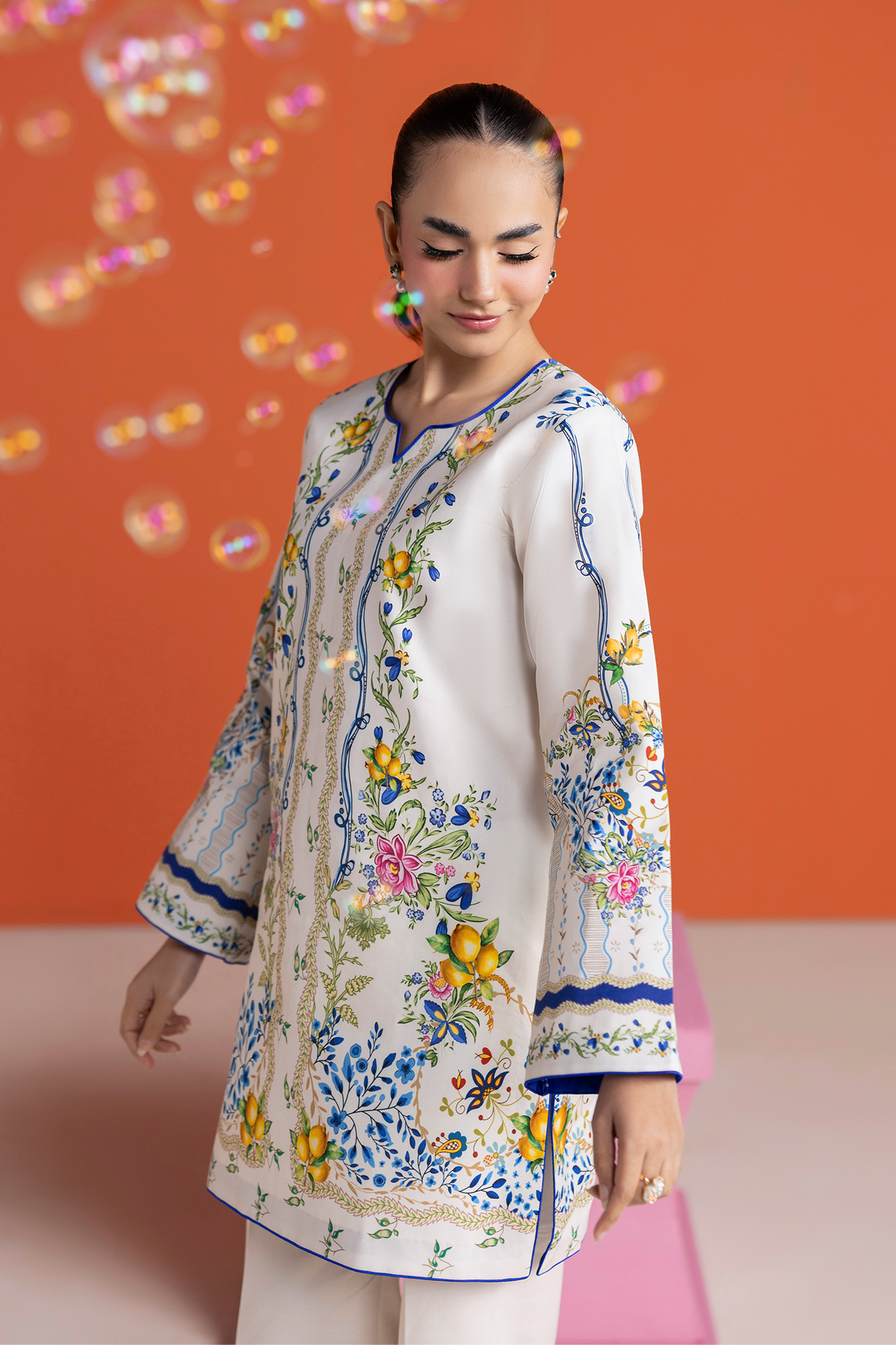 Raj bari | Amal Summer Prints 2Pc Unstitched Cord | 16