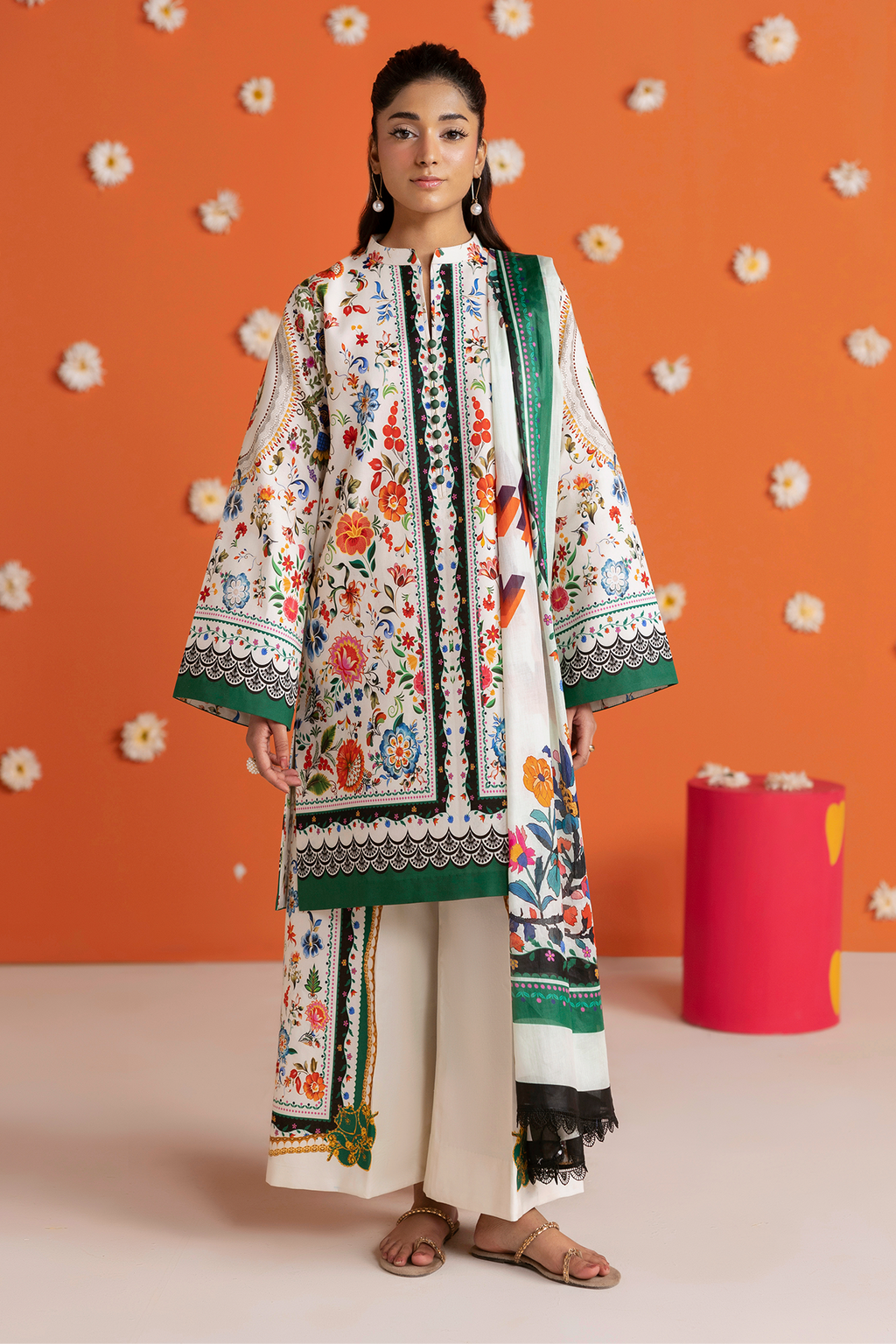 Raj bari | Amal Summer Prints 3Pc Unstitched | 13
