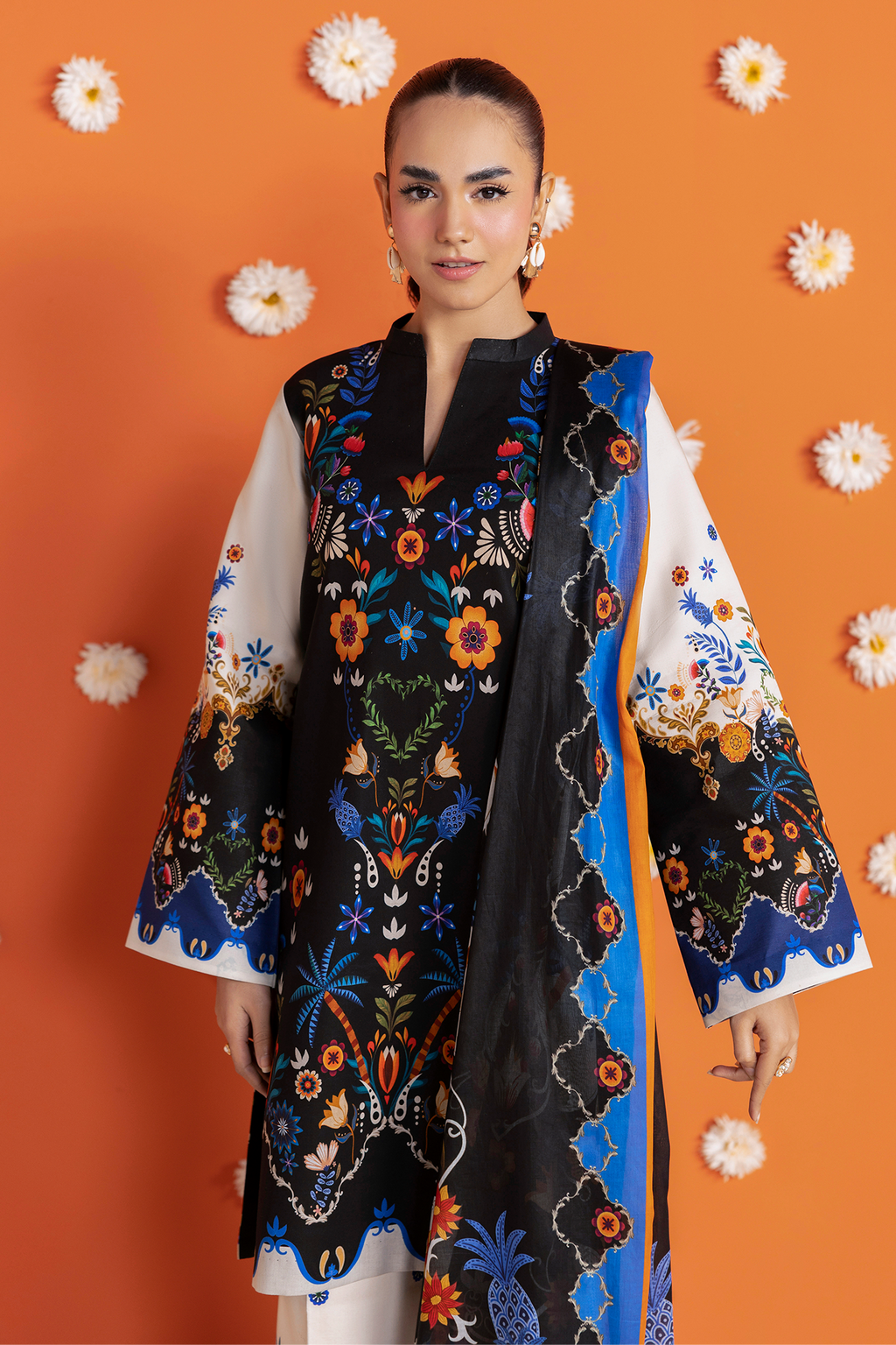 Raj bari | Amal Summer Prints 3Pc Unstitched | 08