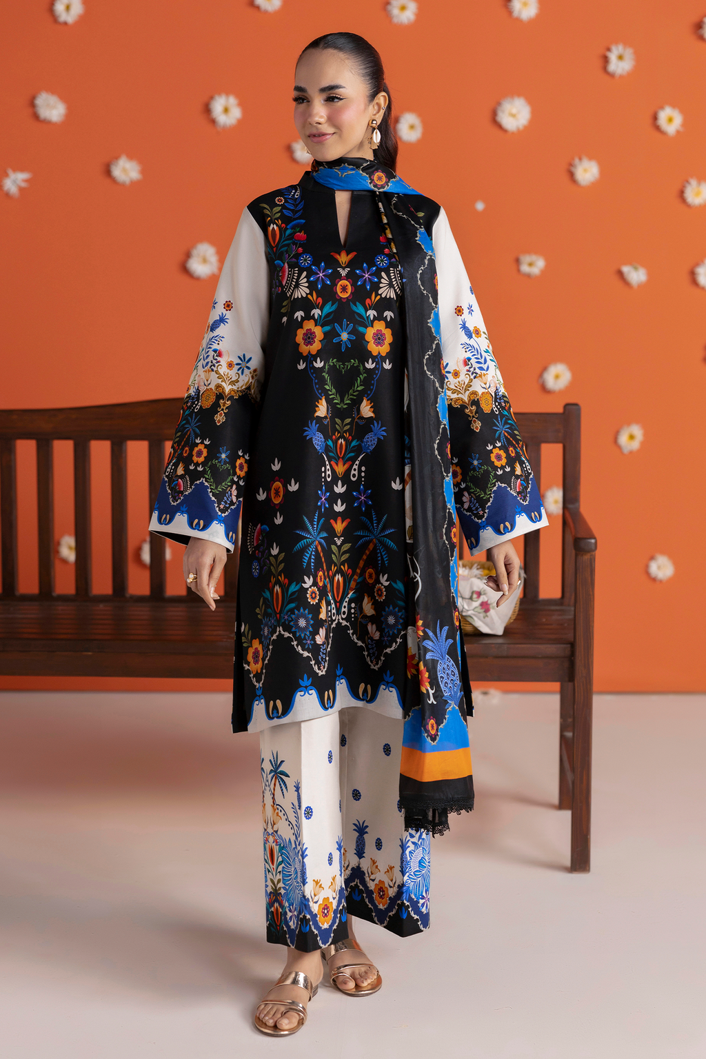 Raj bari | Amal Summer Prints 3Pc Unstitched | 08