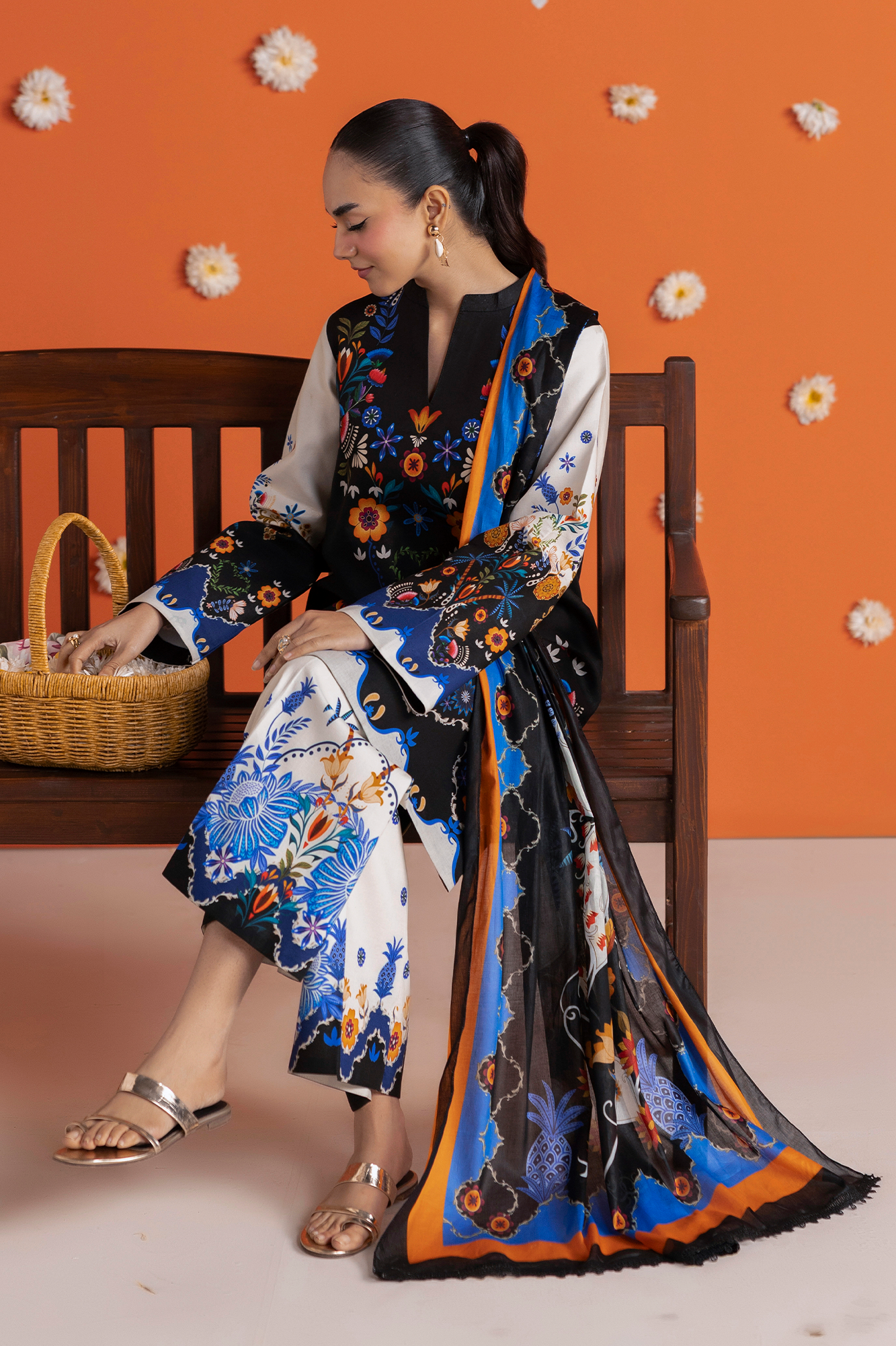 Raj bari | Amal Summer Prints 3Pc Unstitched | 08