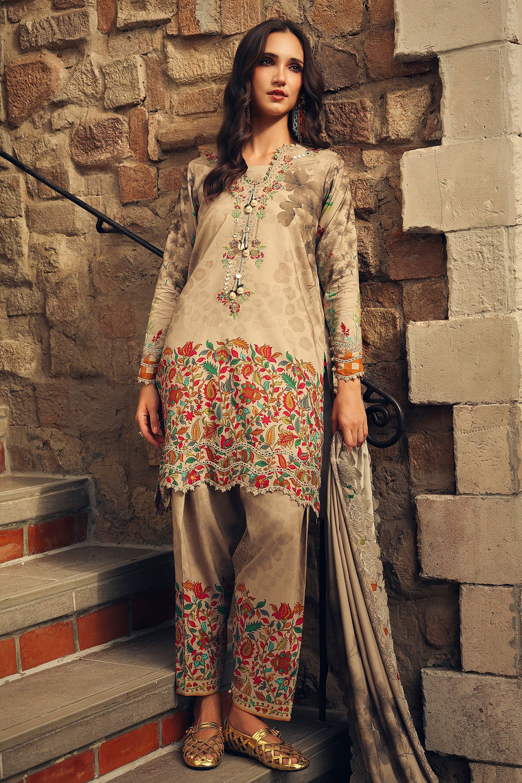 Charizma | Combination VOL - 01 Embroidered Lilen | CCW7-07
