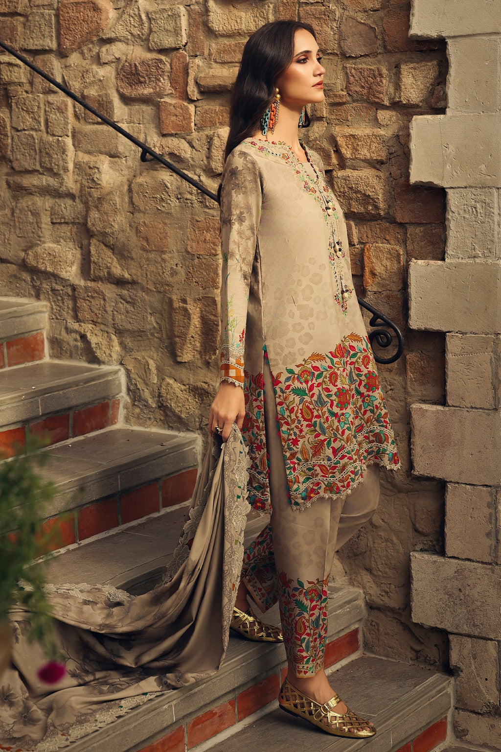 Charizma | Combination VOL - 01 Embroidered Lilen | CCW7-07