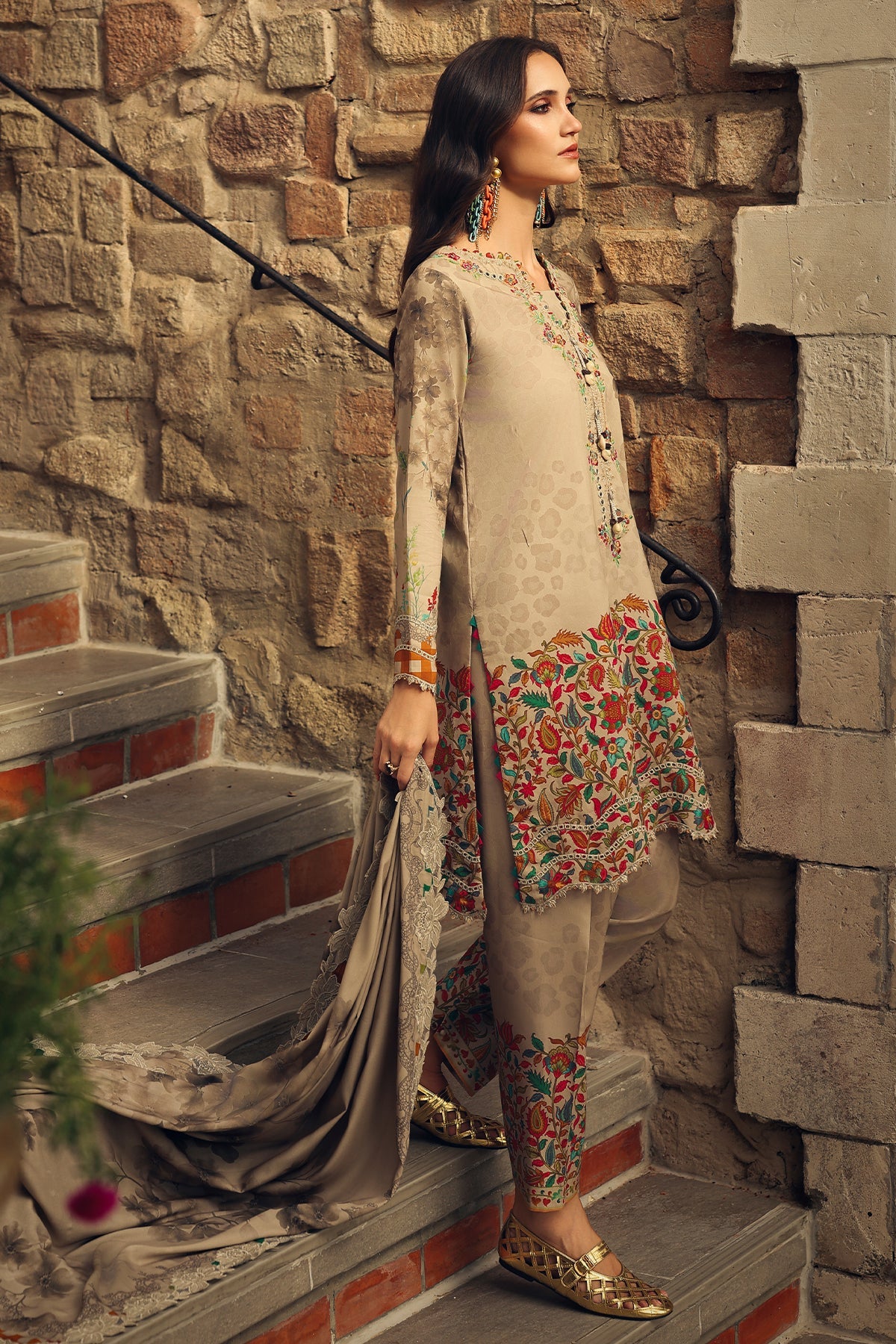 Charizma | Combination VOL - 01 Embroidered Lilen | CCW7-07