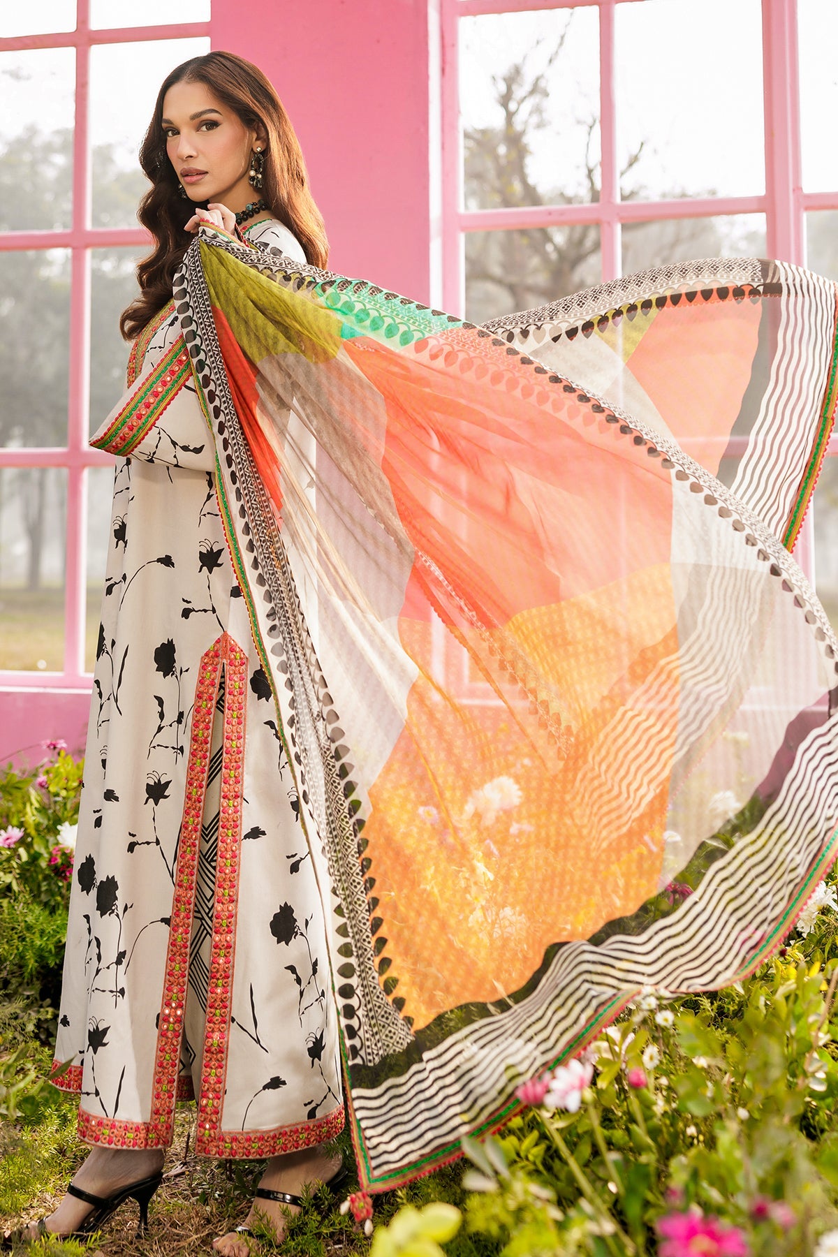 Charizma | 3-PC Unstitched Embroidered Lawn Collection | CRB6-02