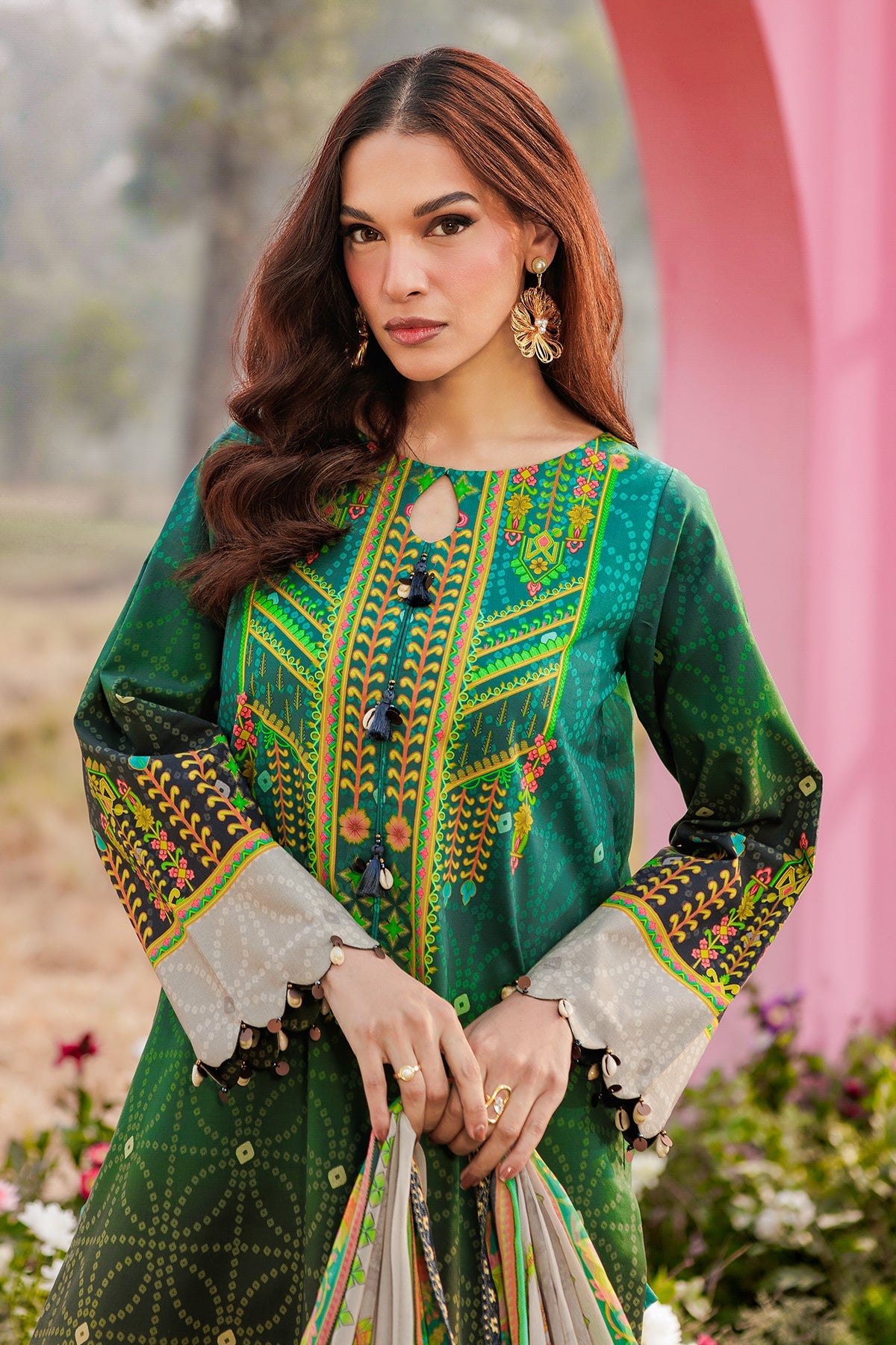 Charizma | 3-PC Unstitched Embroidered Lawn Collection | CRB6-01