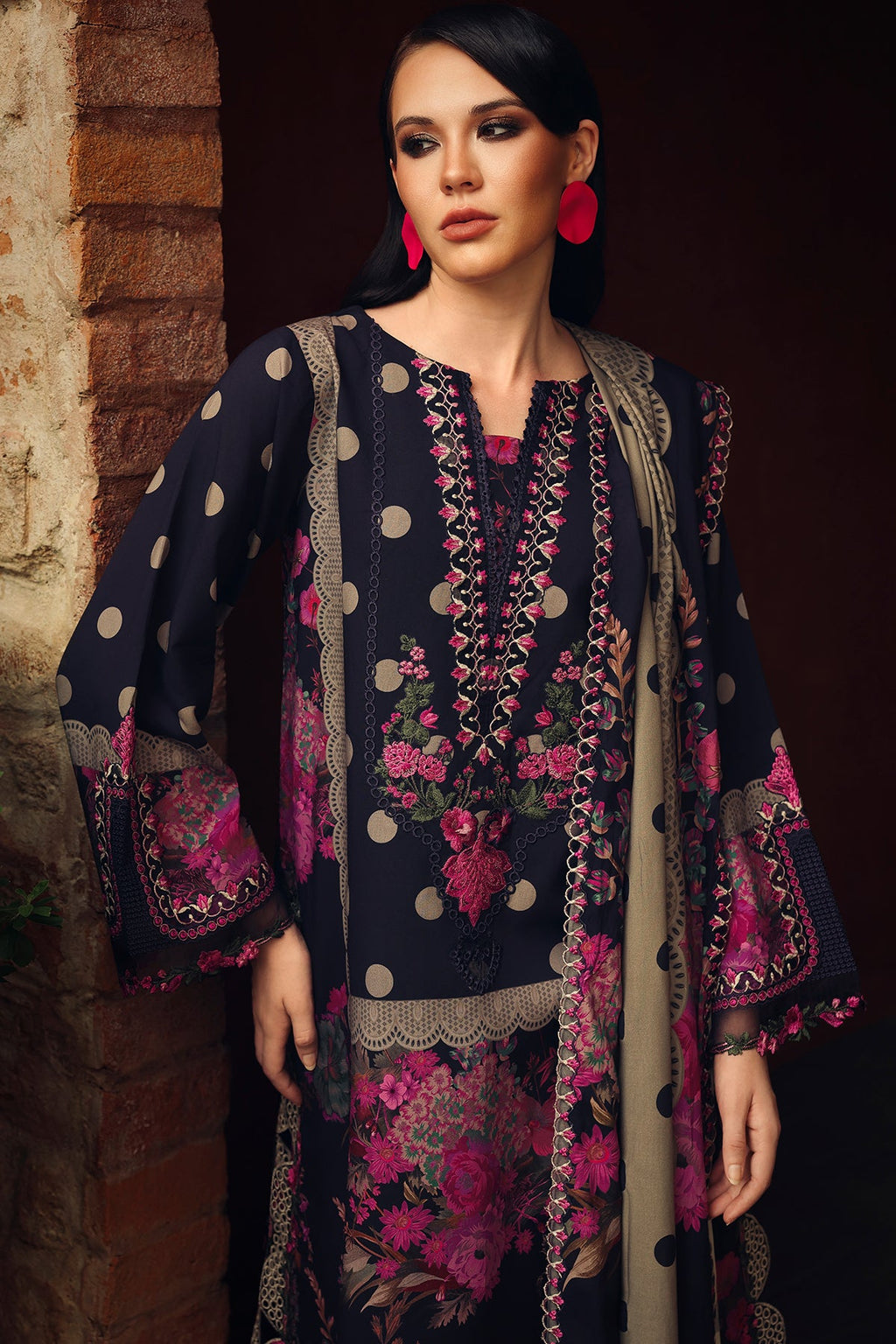 Charizma | Combination VOL - 01 Embroidered Lilen | CCW7-08