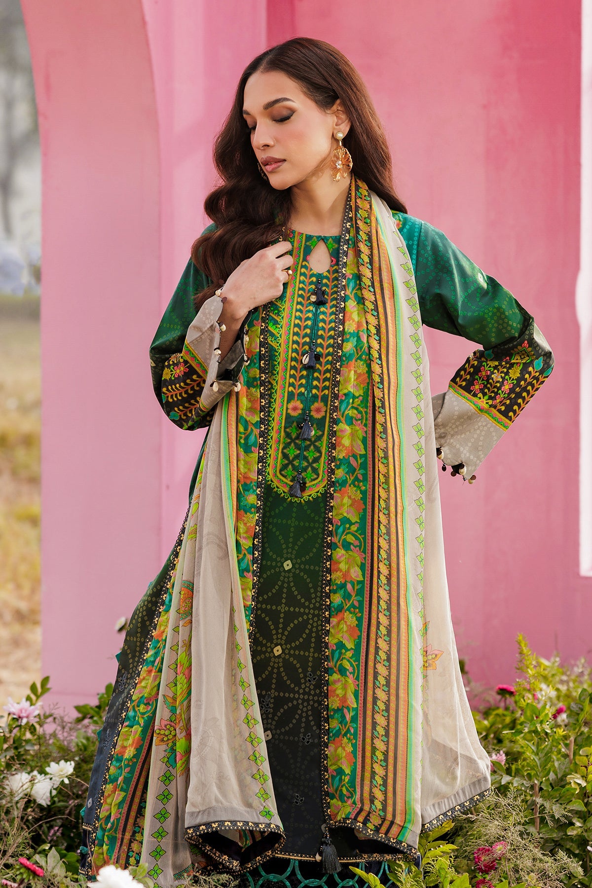 Charizma | 3-PC Unstitched Embroidered Lawn Collection | CRB6-01