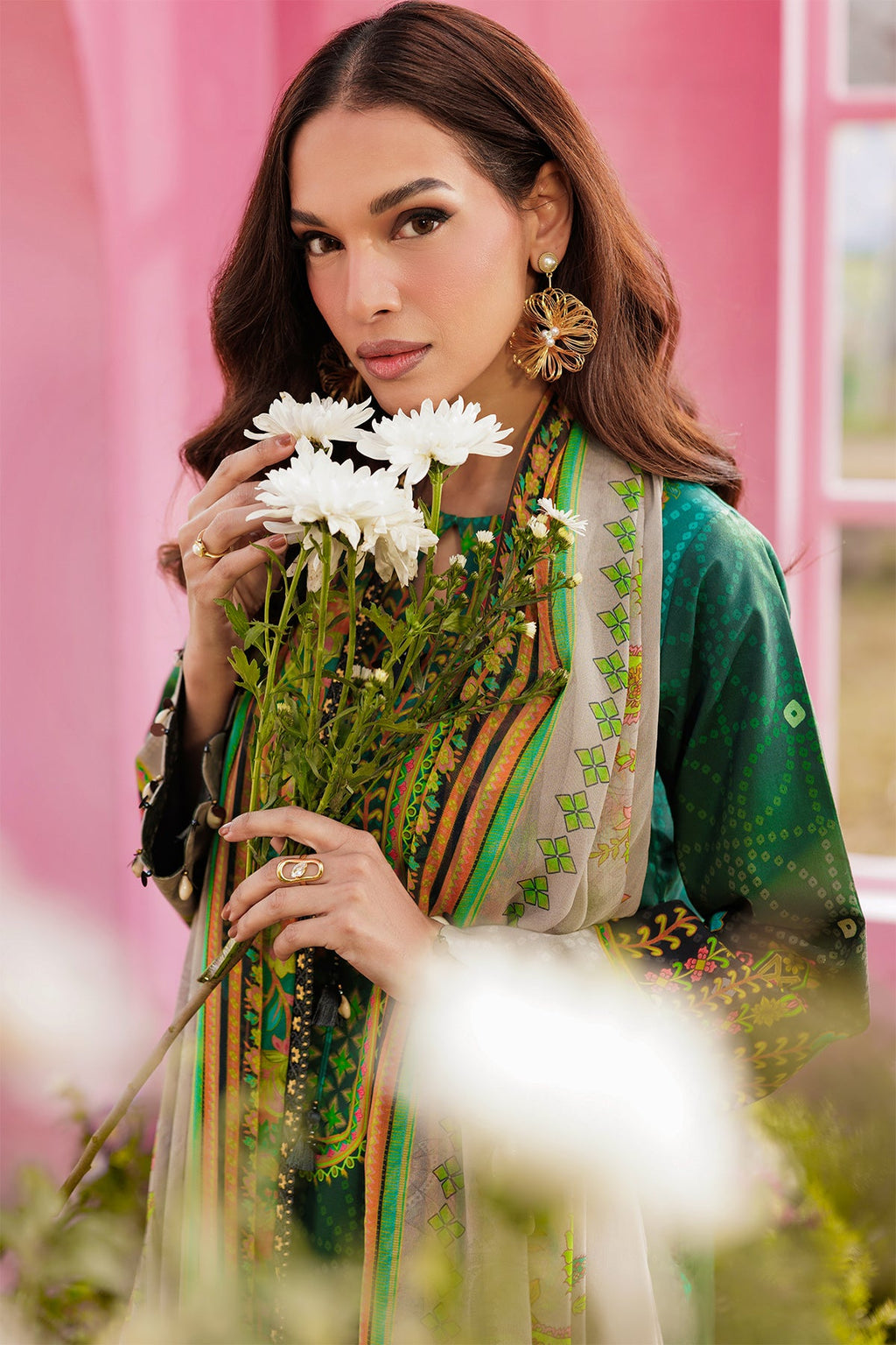 Charizma | 3-PC Unstitched Embroidered Lawn Collection | CRB6-01