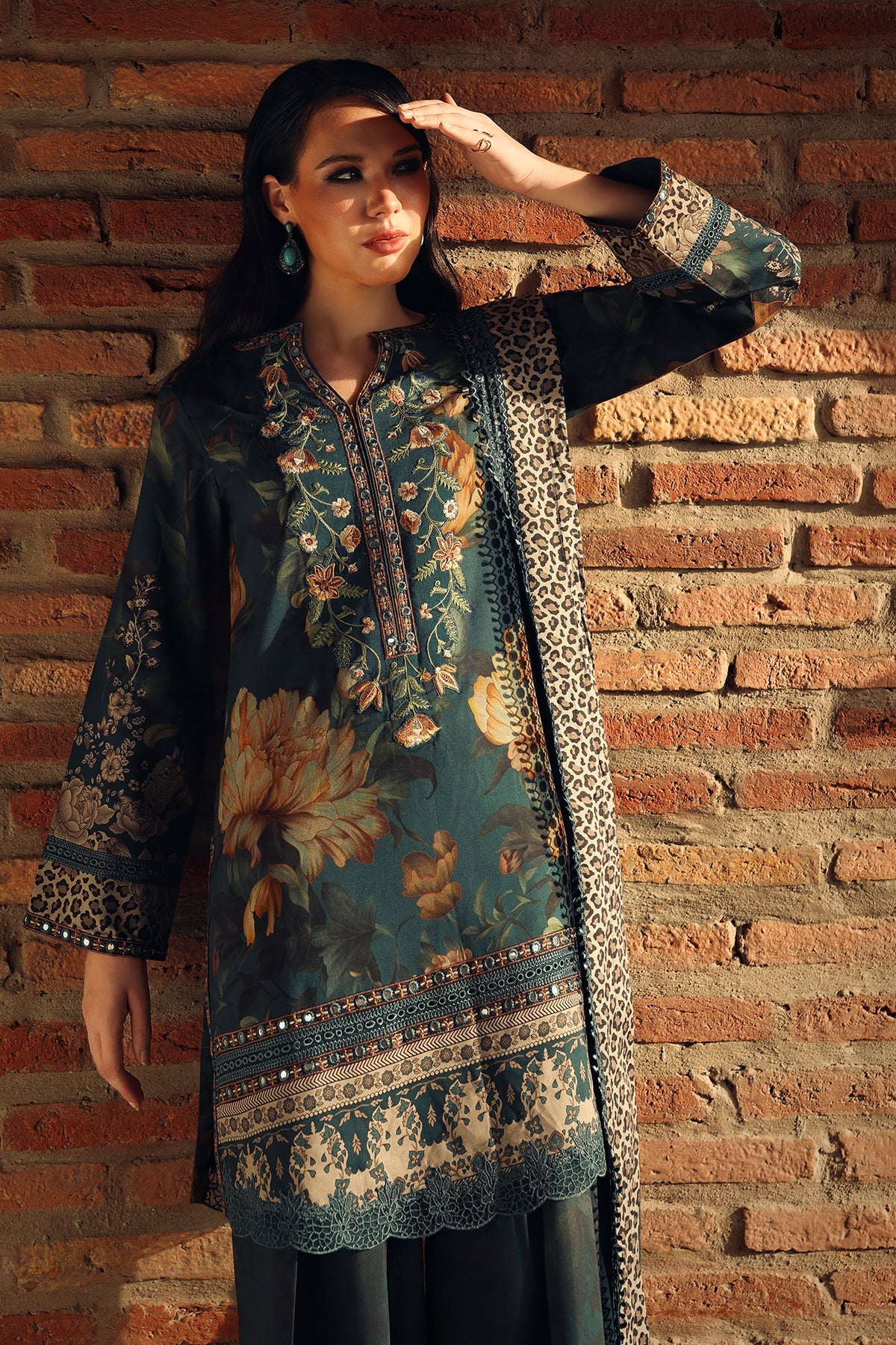 Charizma | Combination VOL - 01 Embroidered Lilen | CCW7-09