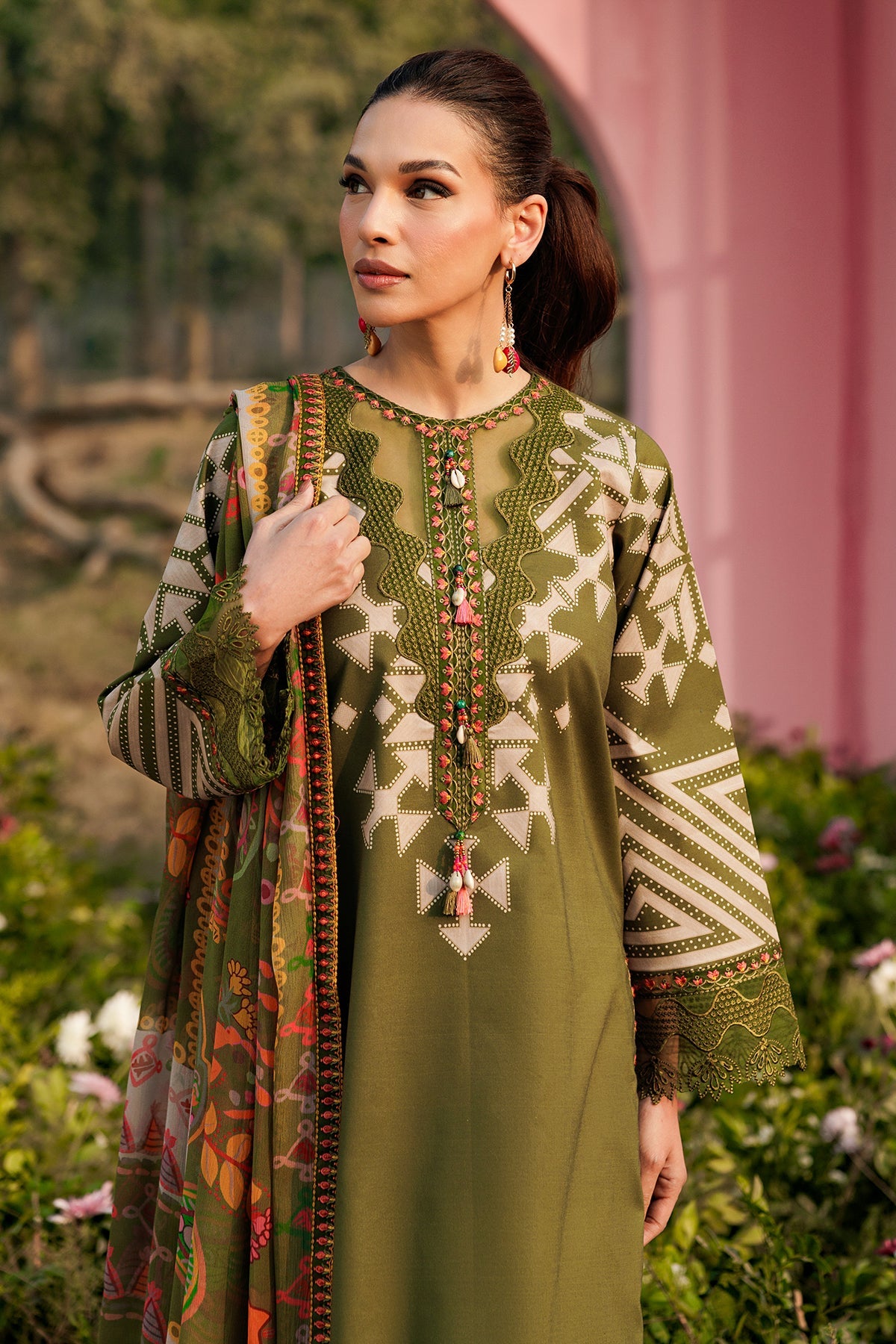 Charizma | 3-PC Unstitched Embroidered Lawn Collection | CRB6-04