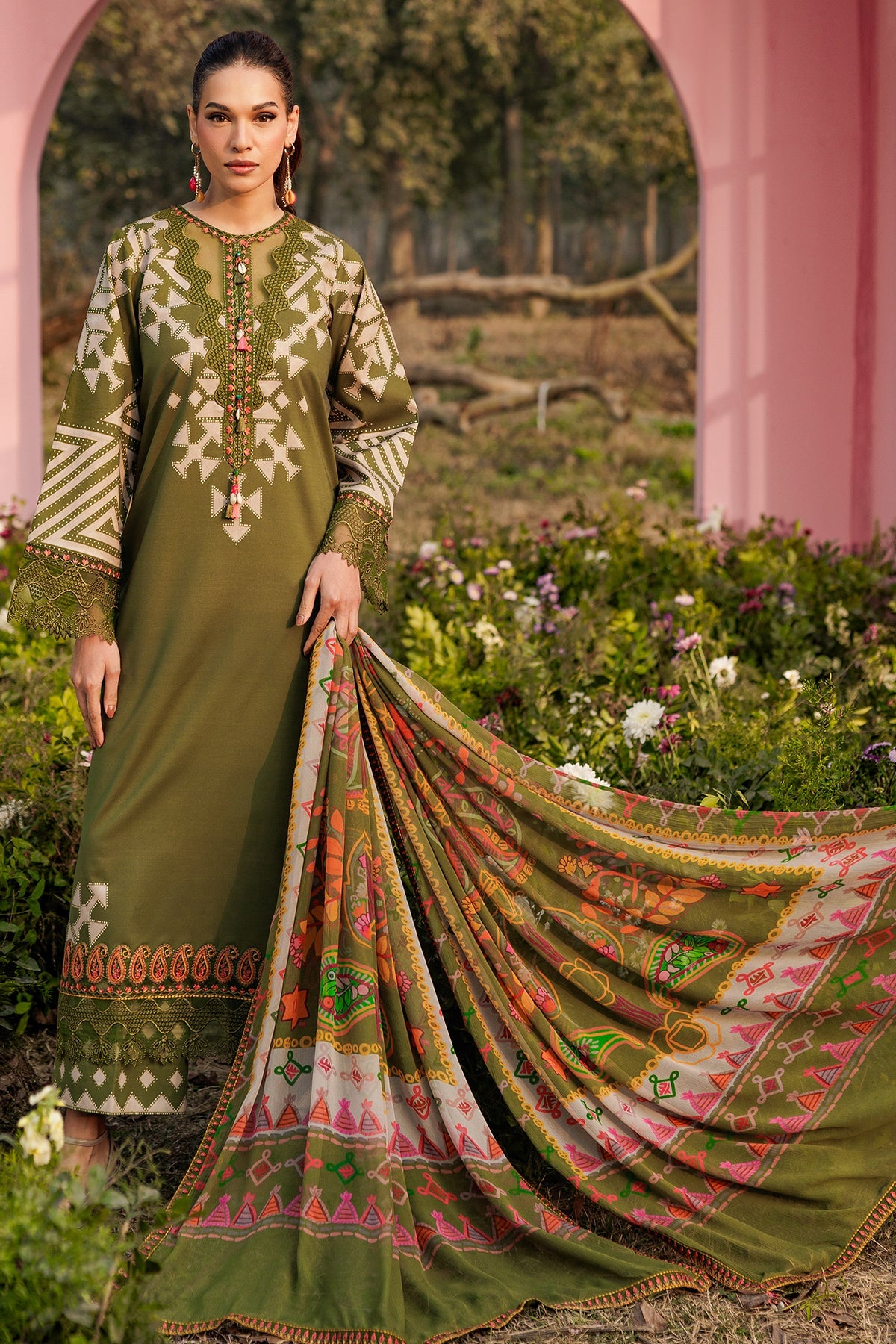 Charizma | 3-PC Unstitched Embroidered Lawn Collection | CRB6-04