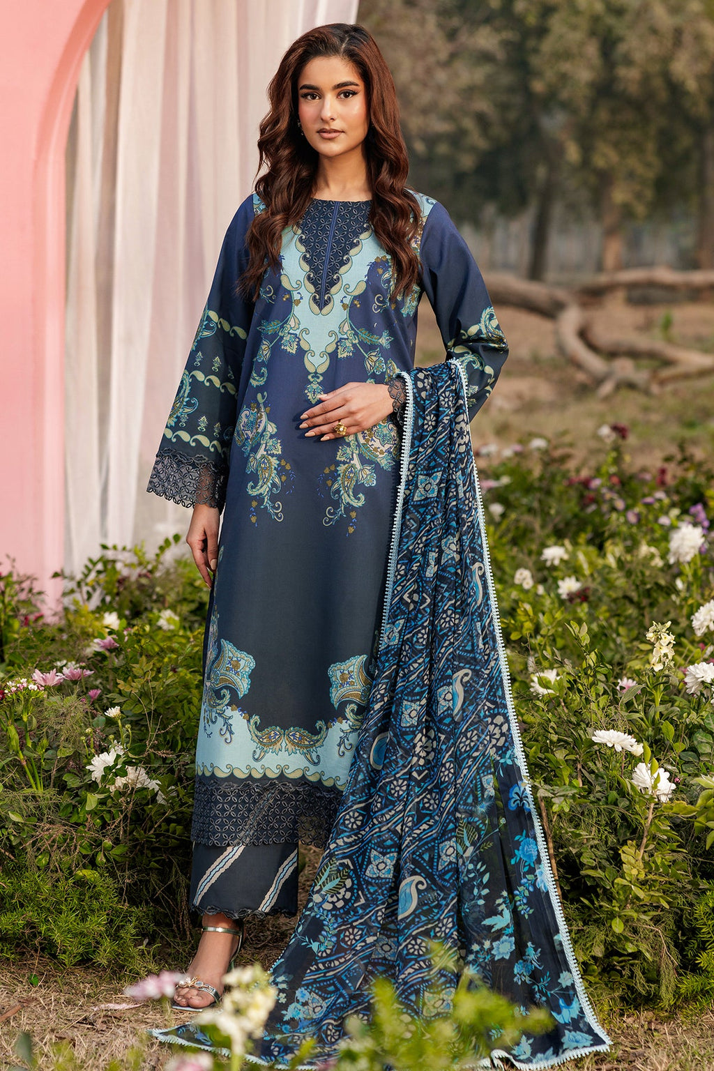 Charizma | 3-PC Unstitched Embroidered Lawn Collection | CRB6-03