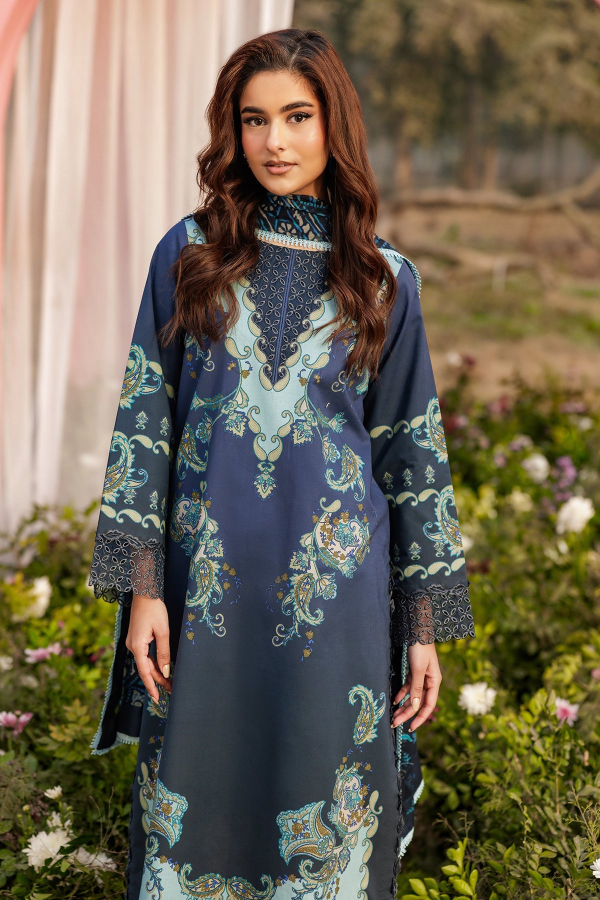 Charizma | 3-PC Unstitched Embroidered Lawn Collection | CRB6-03
