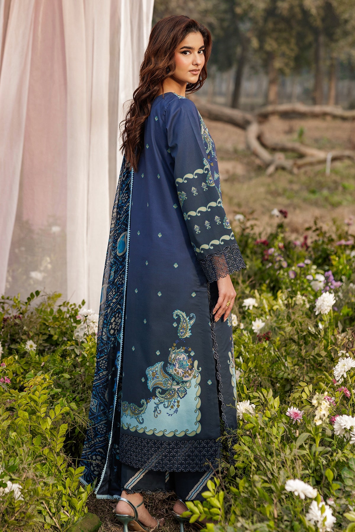 Charizma | 3-PC Unstitched Embroidered Lawn Collection | CRB6-03