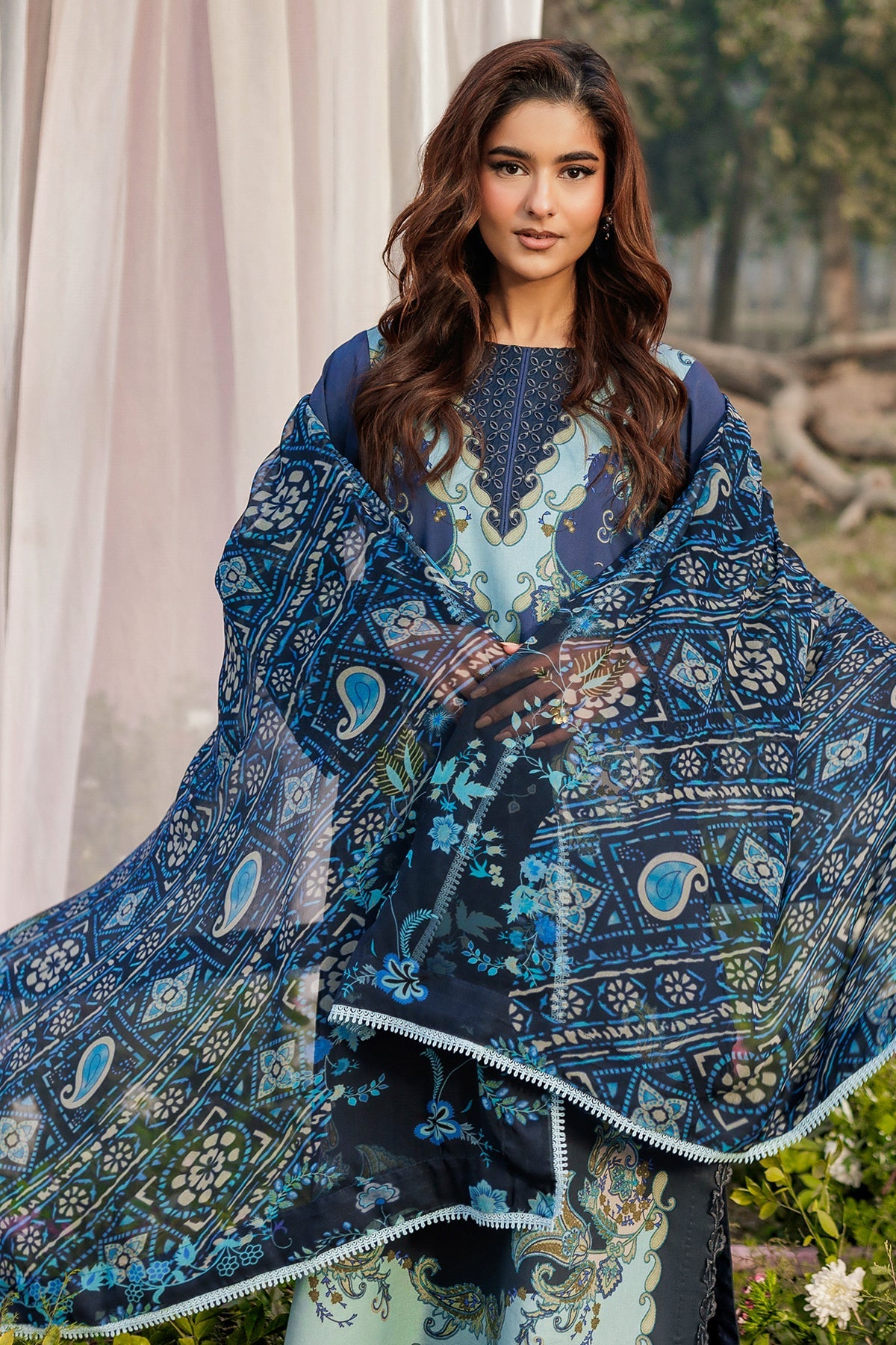 Charizma | 3-PC Unstitched Embroidered Lawn Collection | CRB6-03