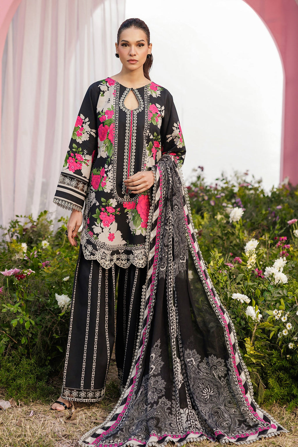 Charizma | 3-PC Unstitched Embroidered Lawn Collection | CRB6-06