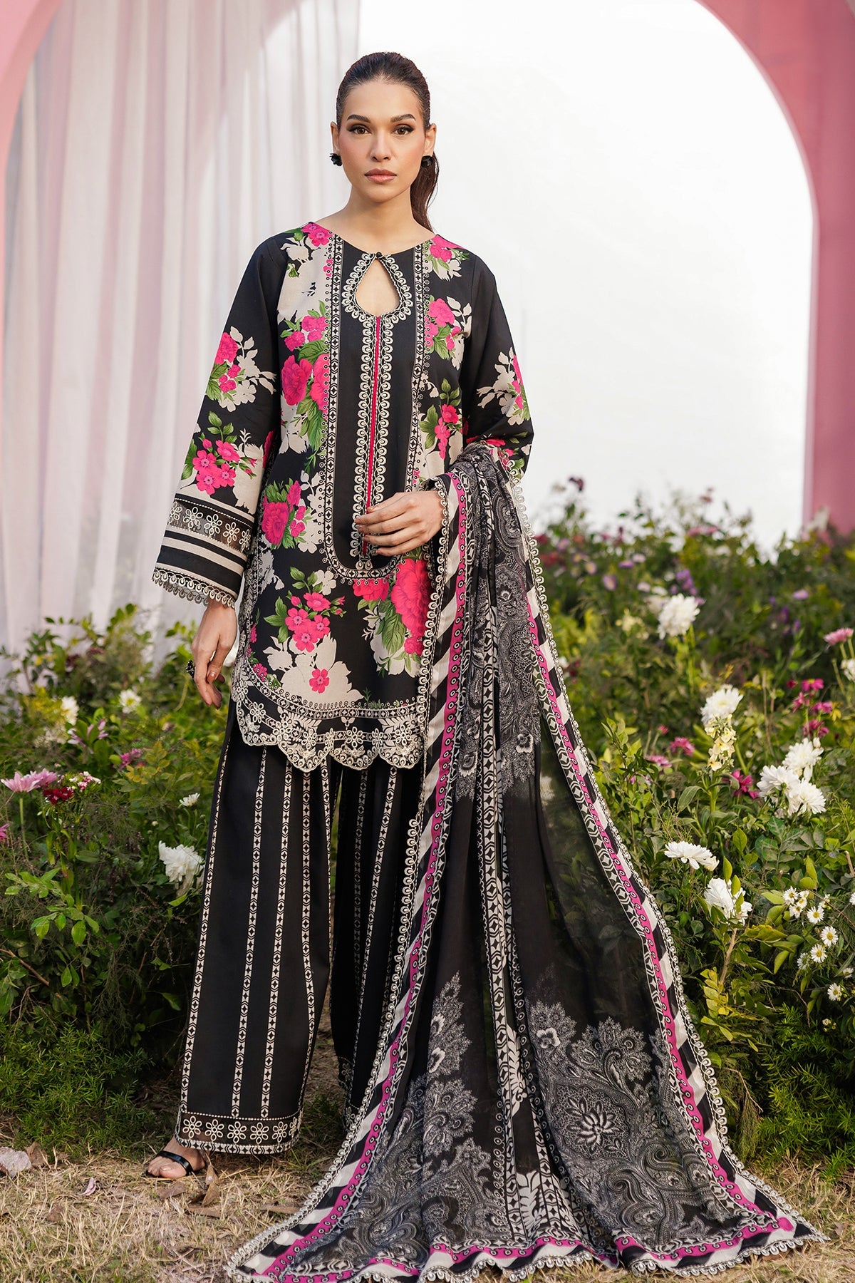 Charizma | 3-PC Unstitched Embroidered Lawn Collection | CRB6-06
