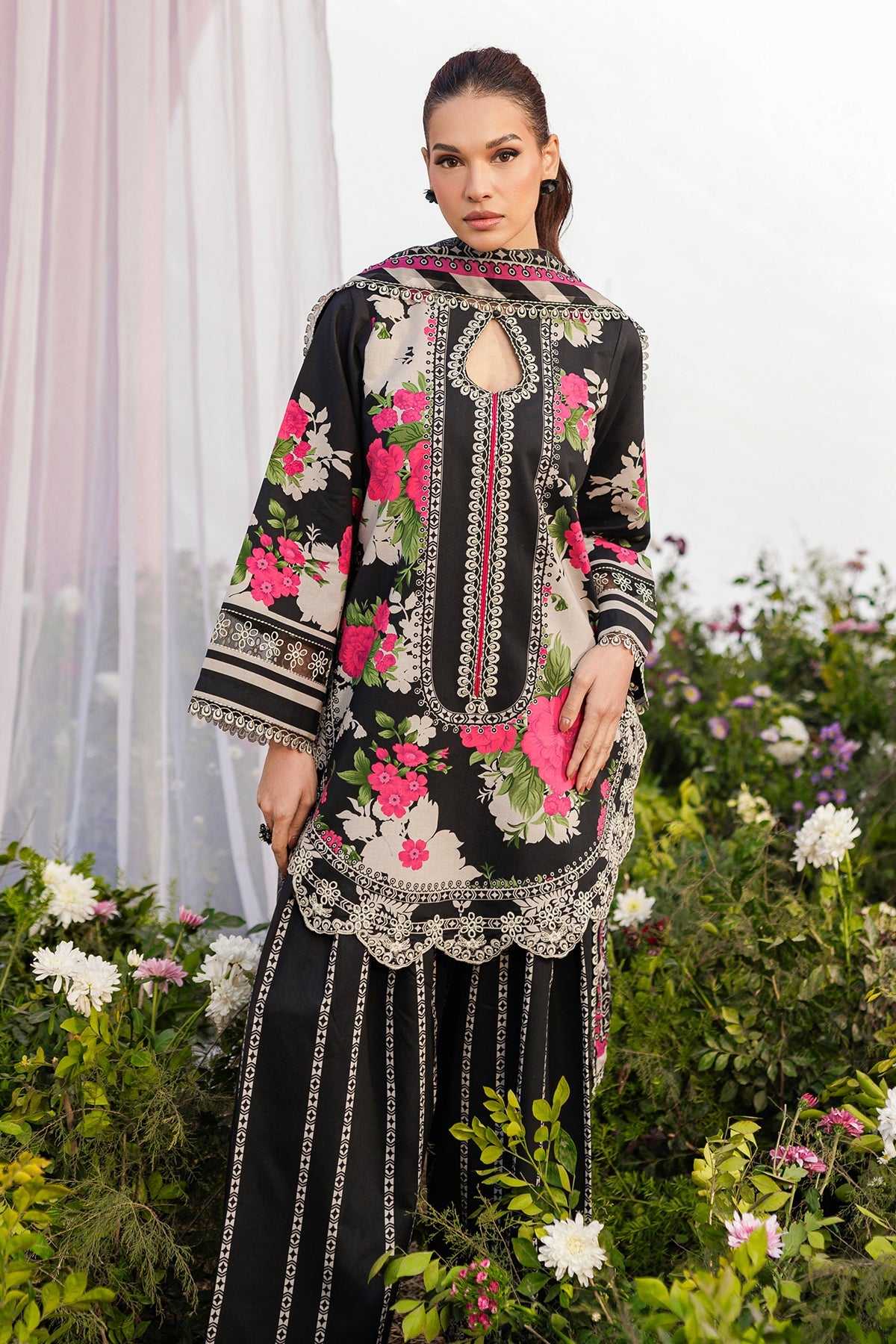 Charizma | 3-PC Unstitched Embroidered Lawn Collection | CRB6-06