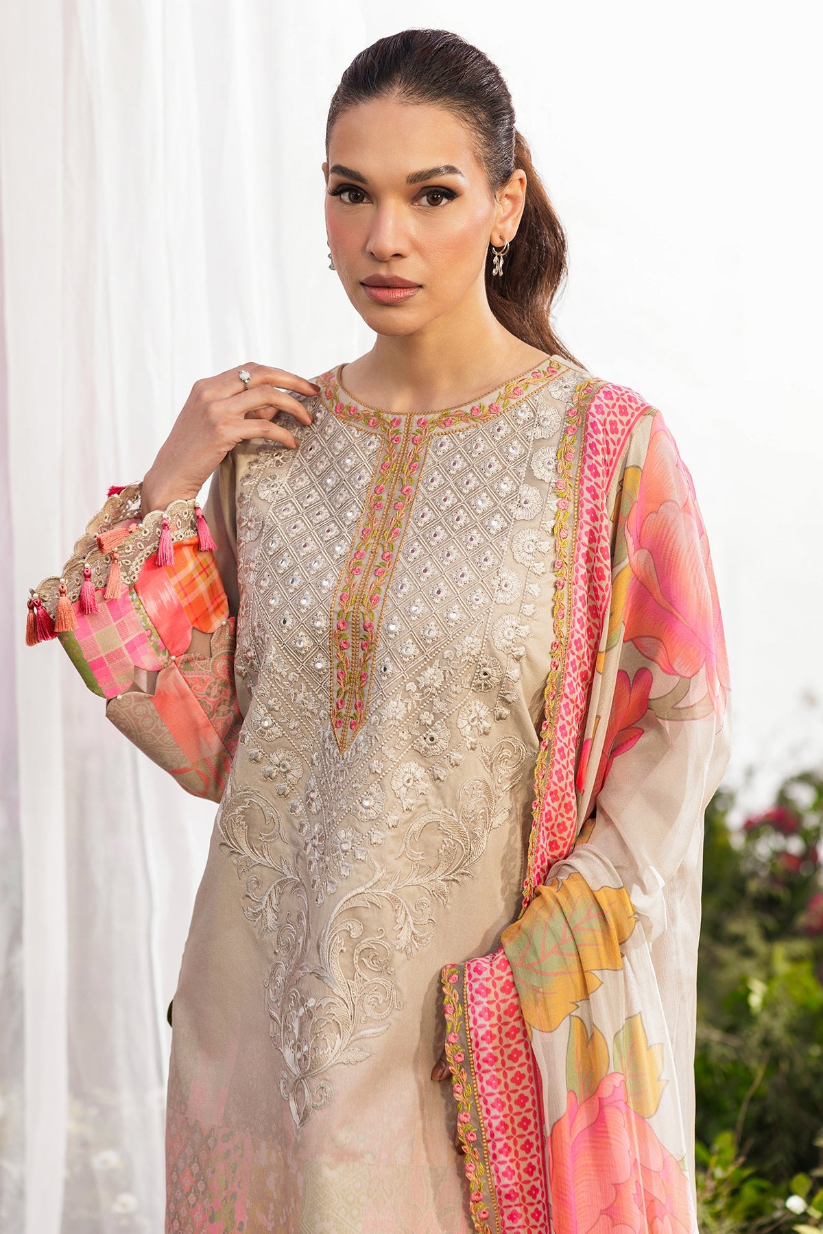 Charizma | 3-PC Unstitched Embroidered Lawn Collection | CRB6-05