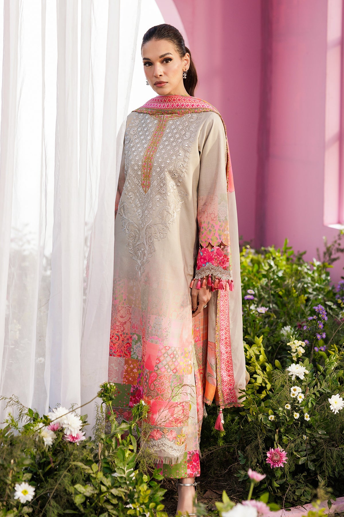 Charizma | 3-PC Unstitched Embroidered Lawn Collection | CRB6-05