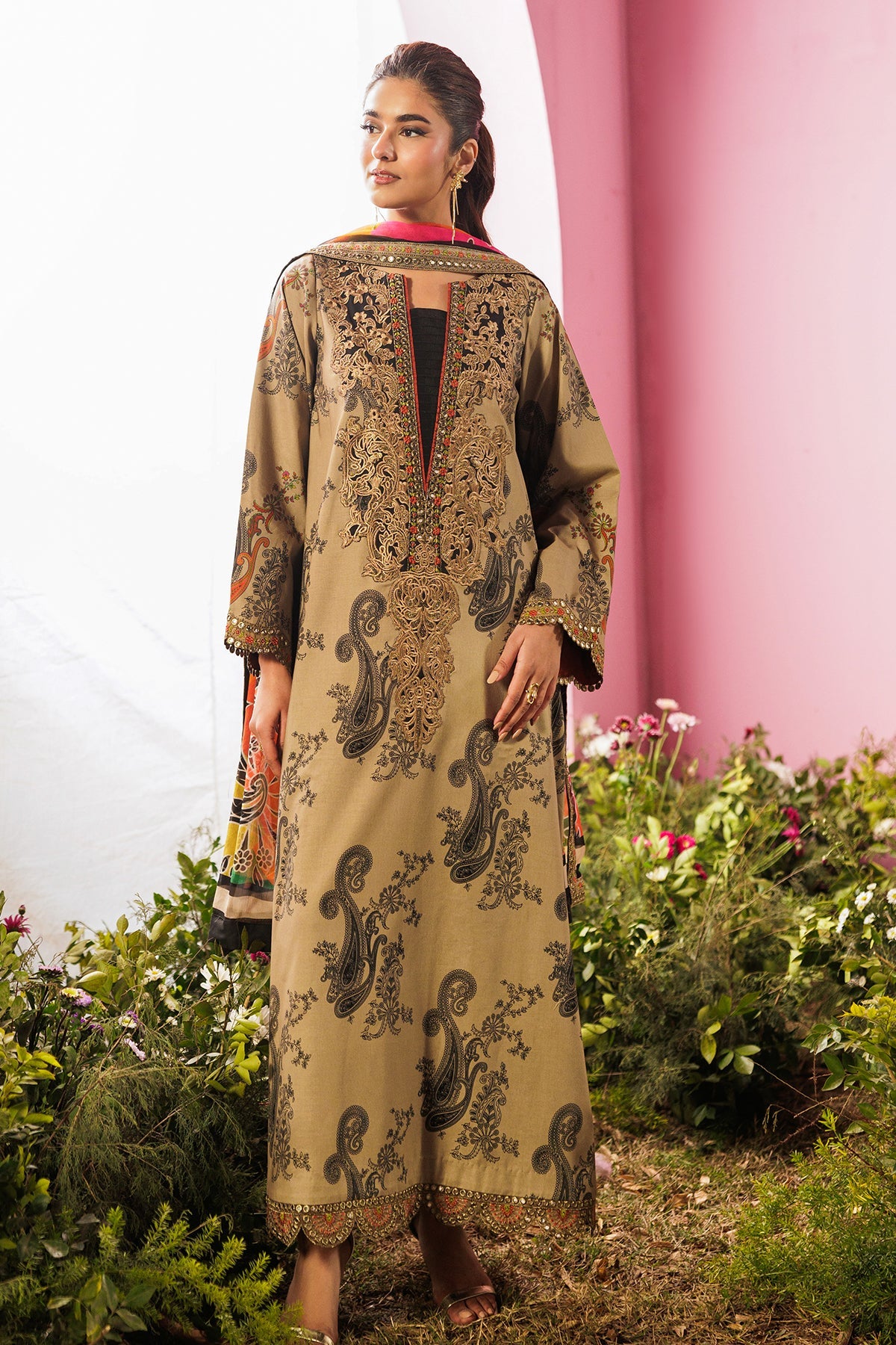 Charizma | 3-PC Unstitched Embroidered Lawn Collection | CRB6-07