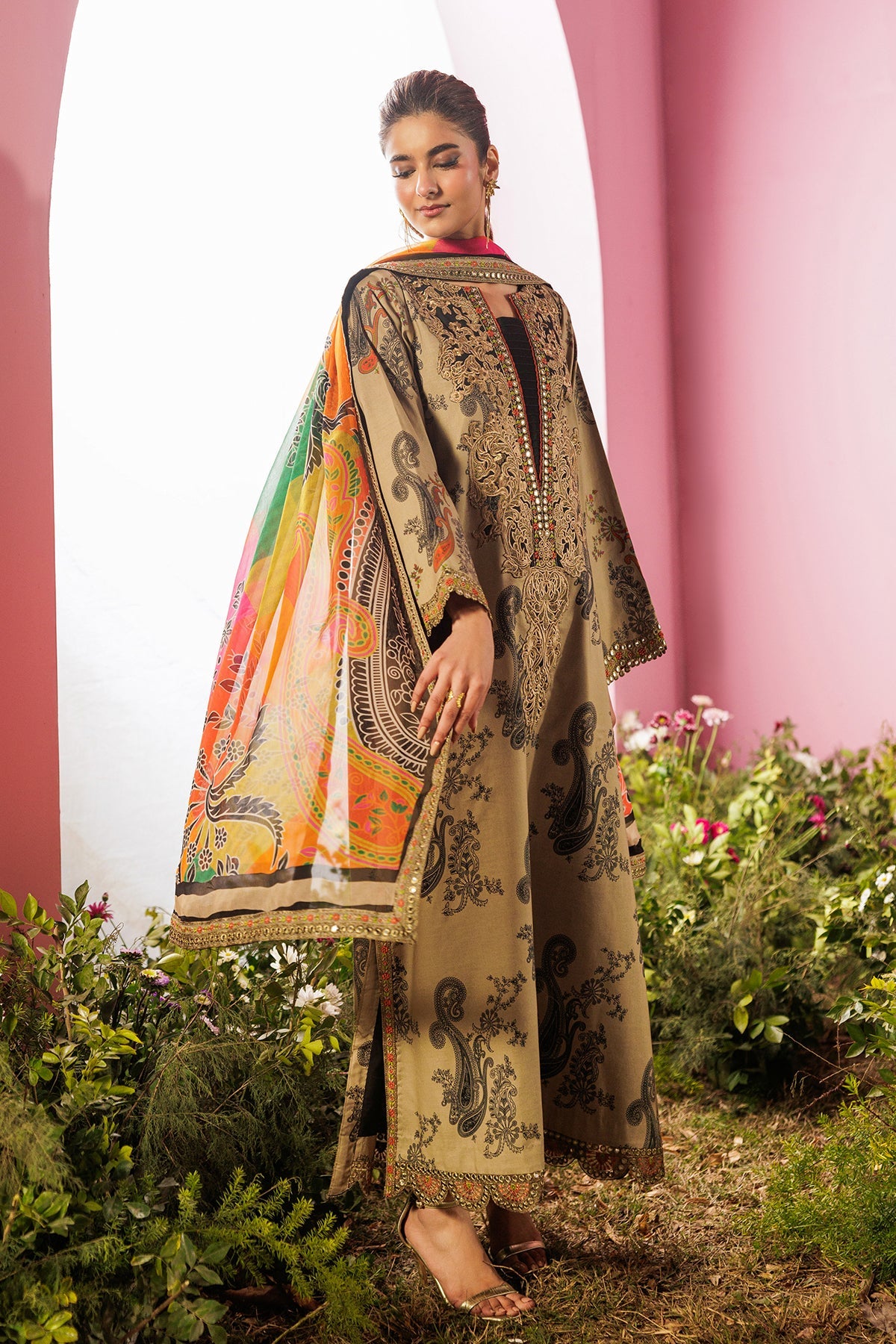 Charizma | 3-PC Unstitched Embroidered Lawn Collection | CRB6-07