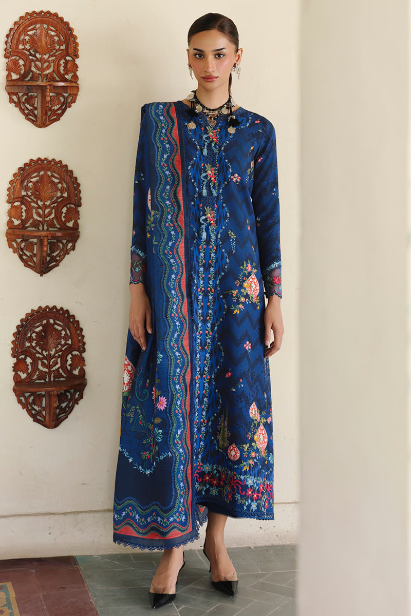 Qalamkar | Q Print winter | QW-02 (B) SILAS