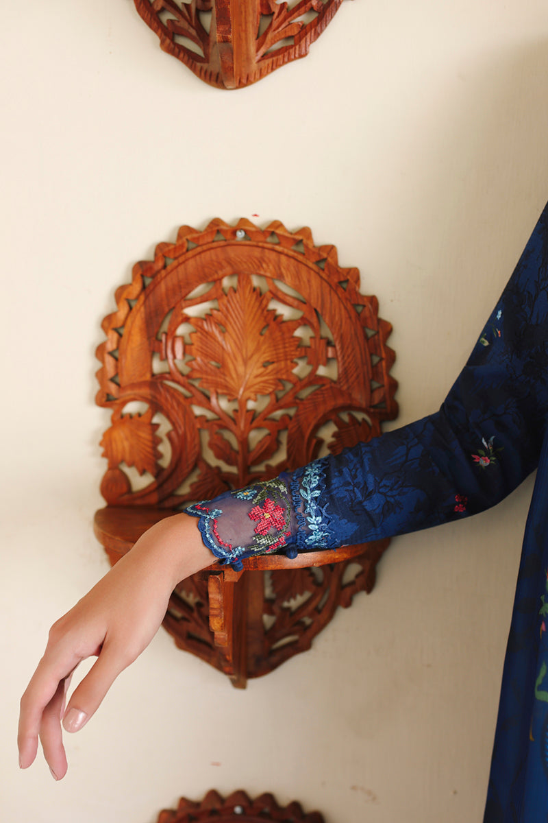 Qalamkar | Q Print winter | QW-02 (B) SILAS