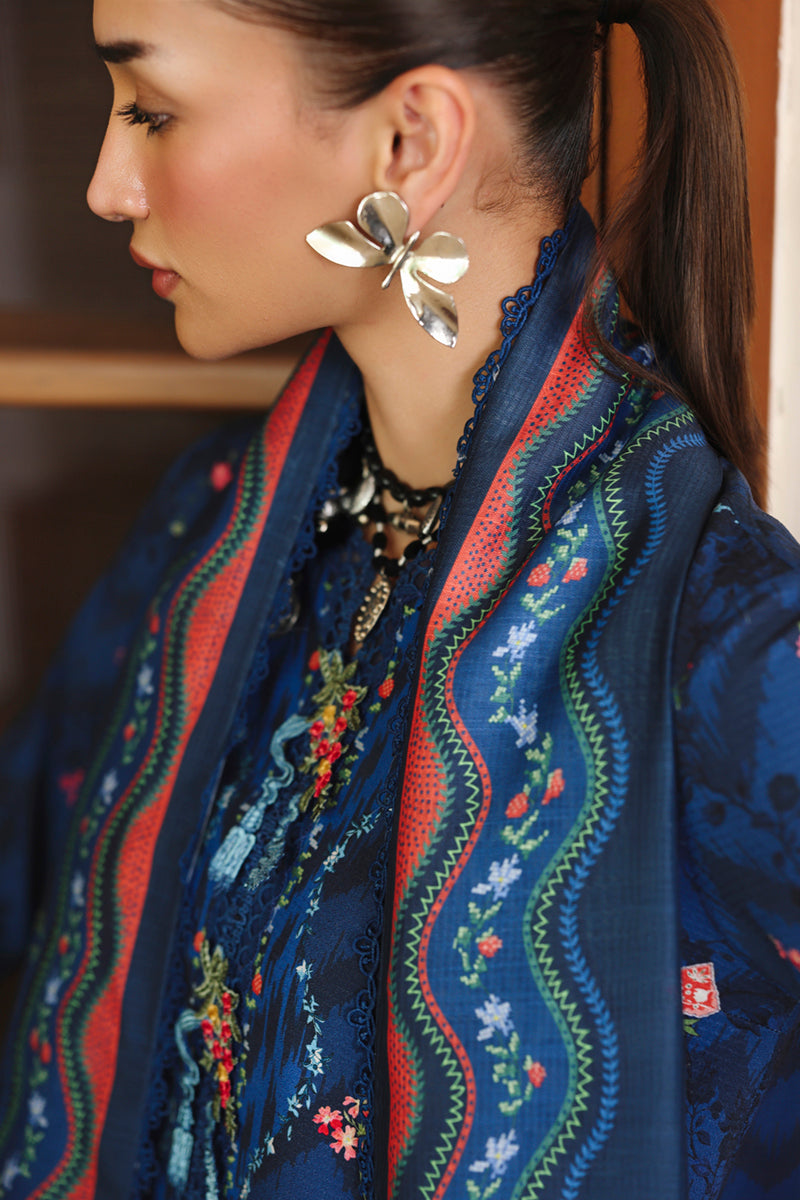 Qalamkar | Q Print winter | QW-02 (B) SILAS