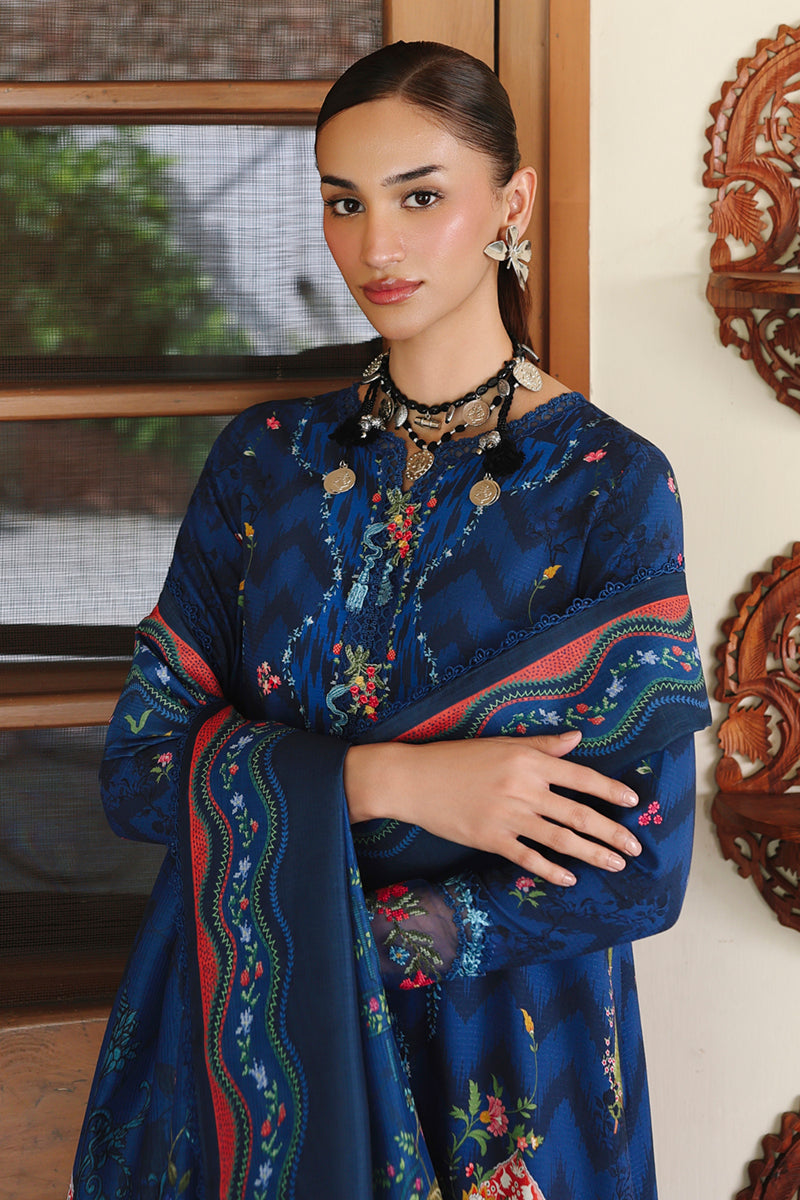 Qalamkar | Q Print winter | QW-02 (B) SILAS