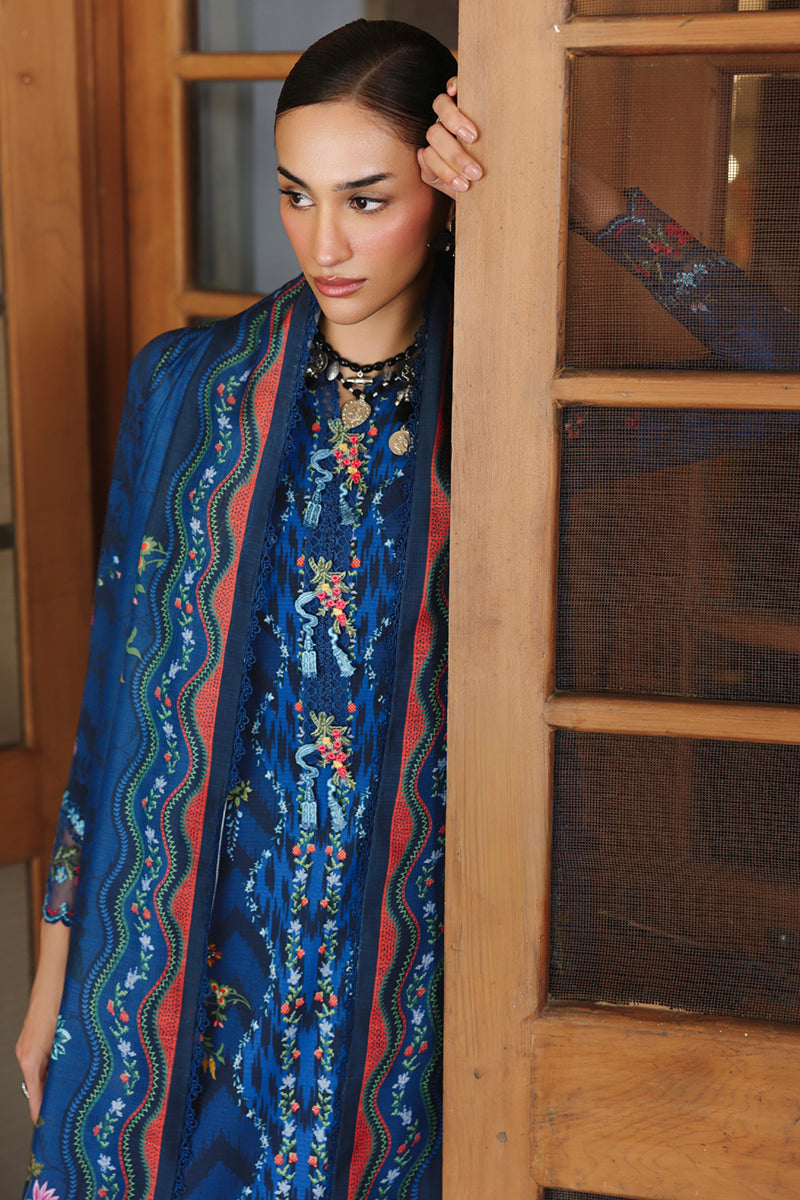 Qalamkar | Q Print winter | QW-02 (B) SILAS