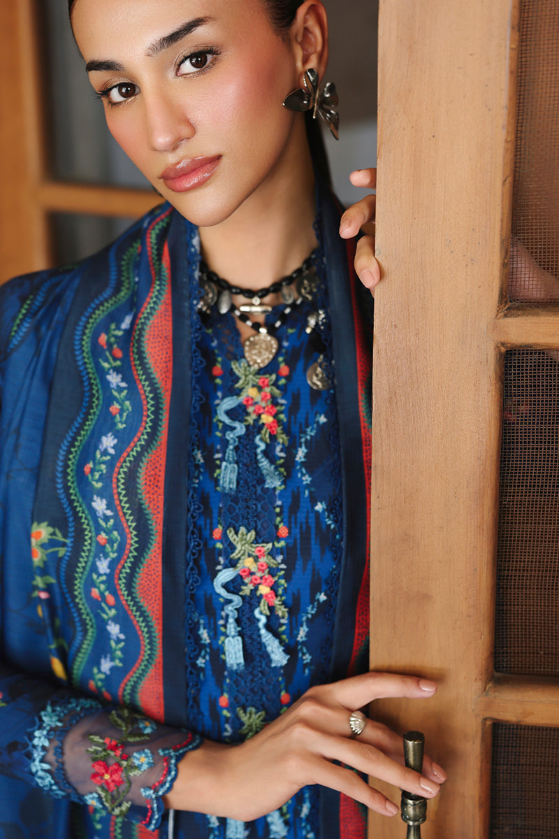 Qalamkar | Q Print winter | QW-02 (B) SILAS
