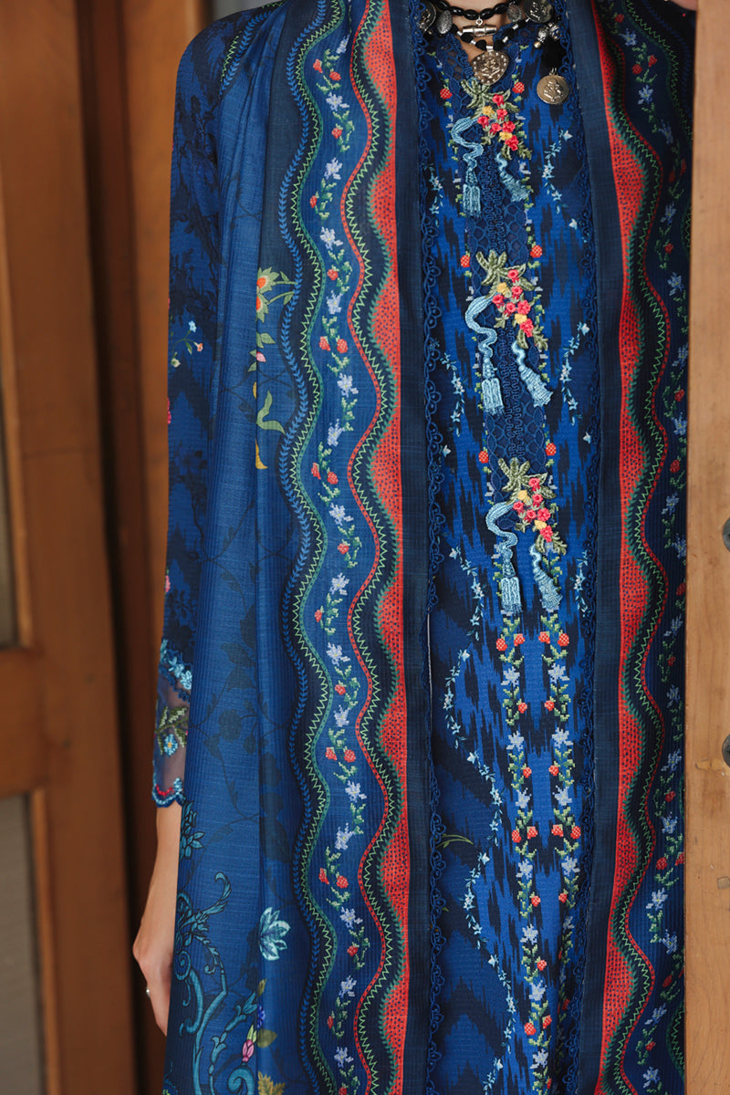 Qalamkar | Q Print winter | QW-02 (B) SILAS