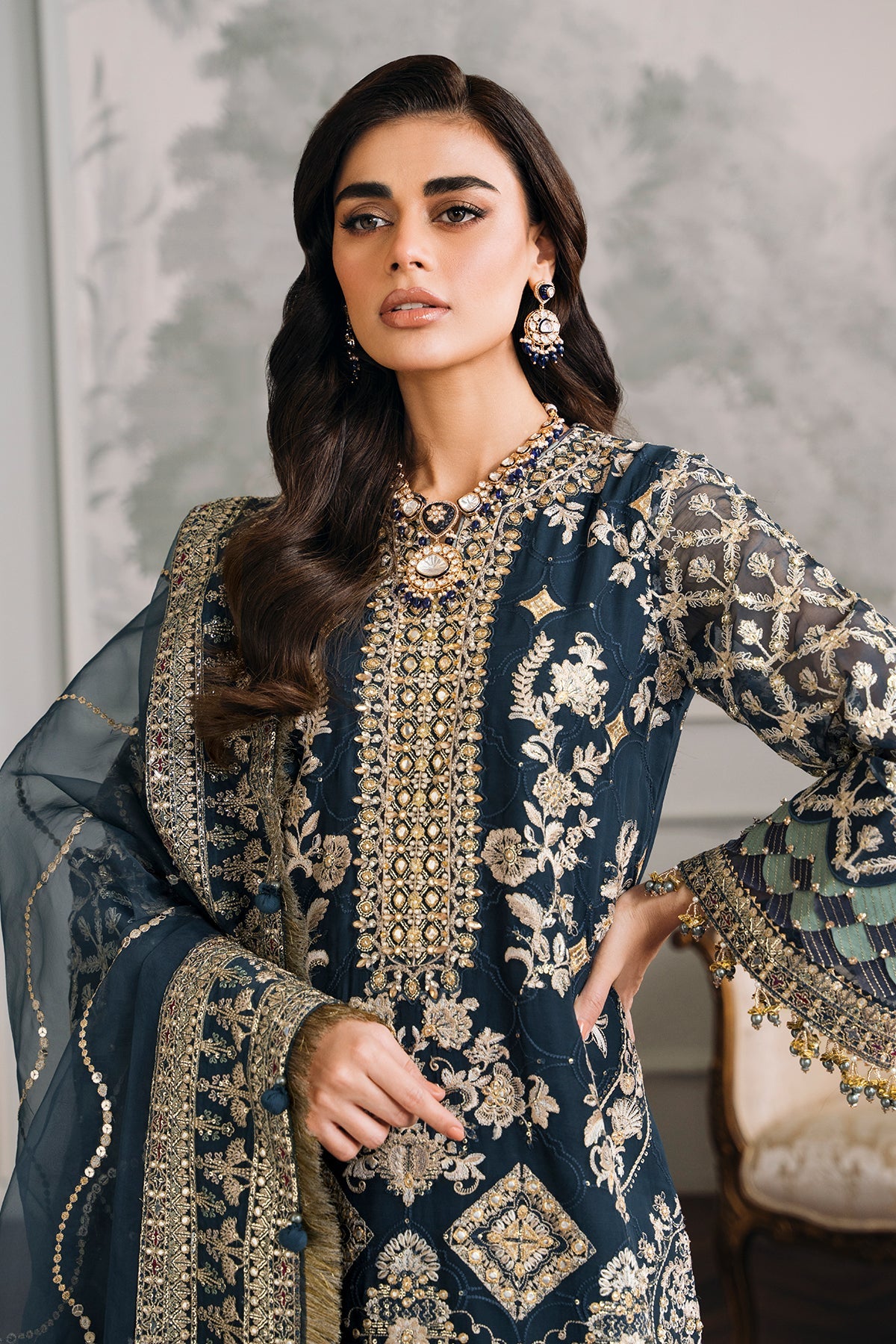 Baroque | EMBROIDERED CHIFFON | CH12-01