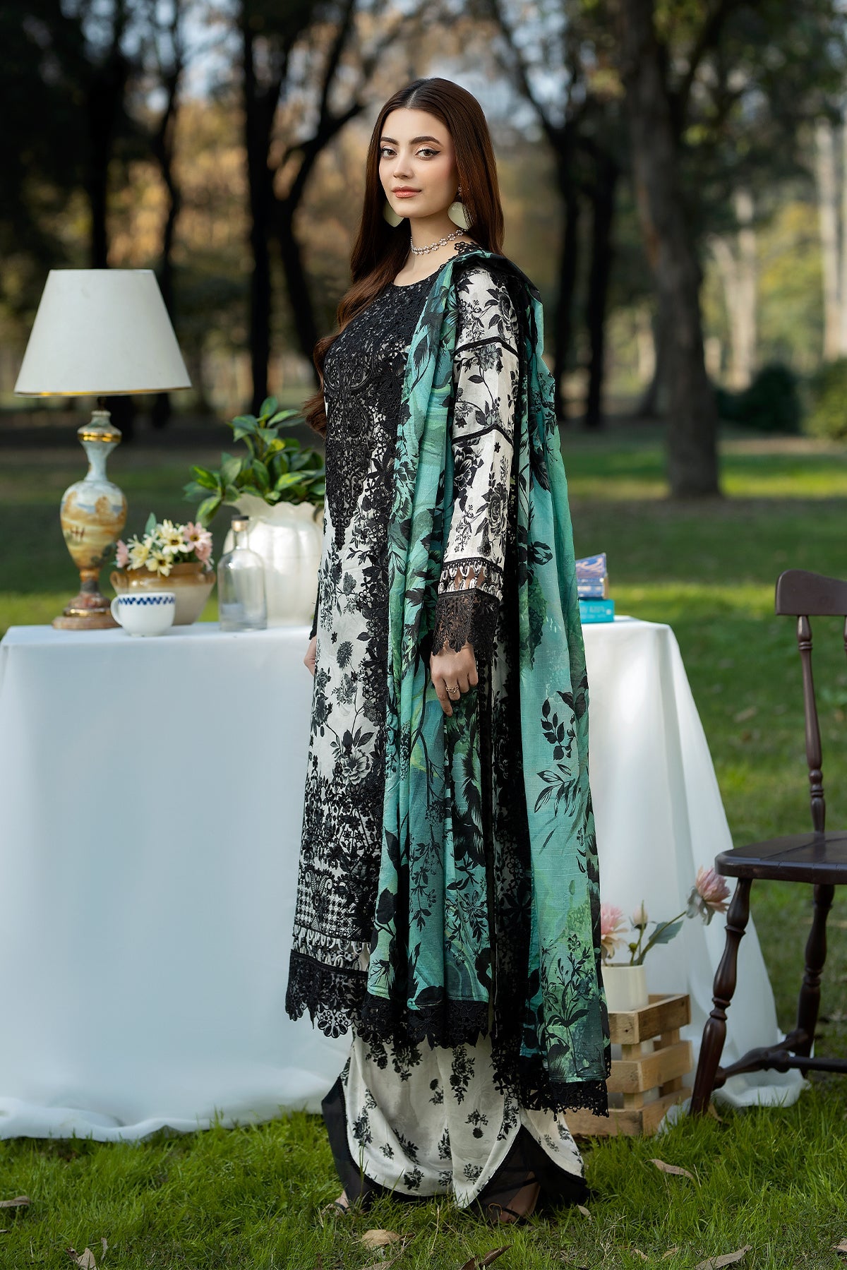 Noor-e-Fajar | Chikankari Lawn | CK-02