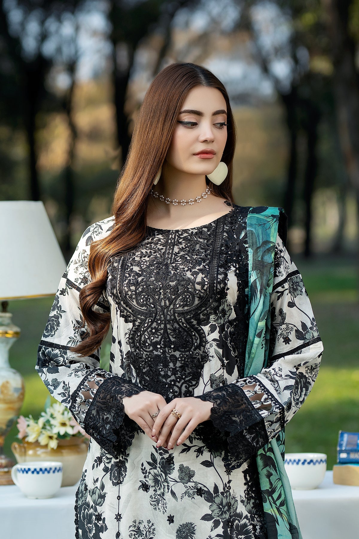 Noor-e-Fajar | Chikankari Lawn | CK-02