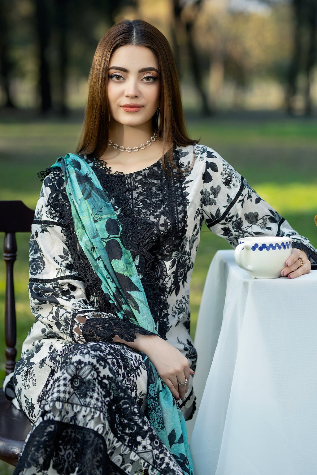 Noor-e-Fajar | Chikankari Lawn | CK-02