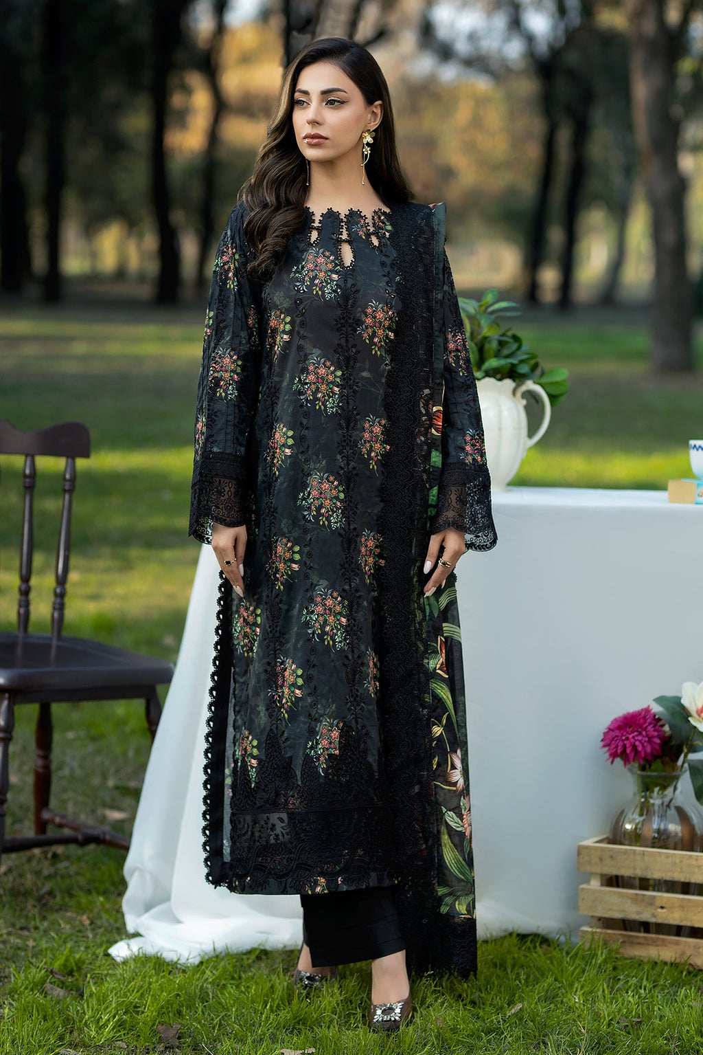 Noor-e-Fajar | Chikankari Lawn | CK-03