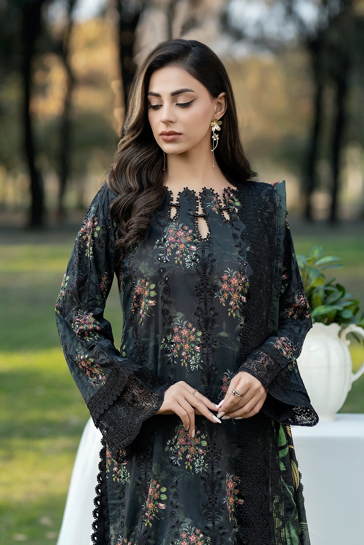 Noor-e-Fajar | Chikankari Lawn | CK-03