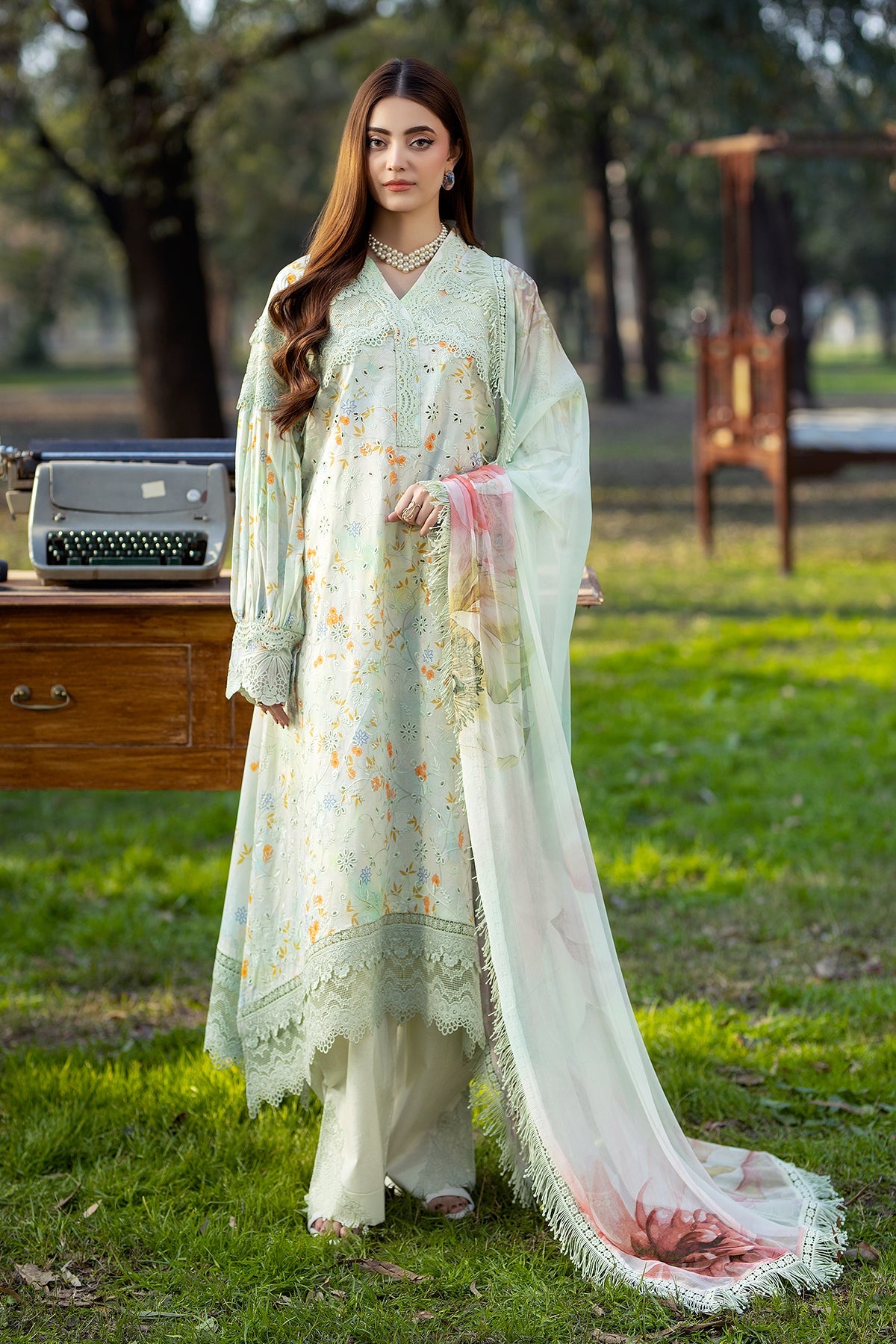 Noor-e-Fajar | Chikankari Lawn | CK-04