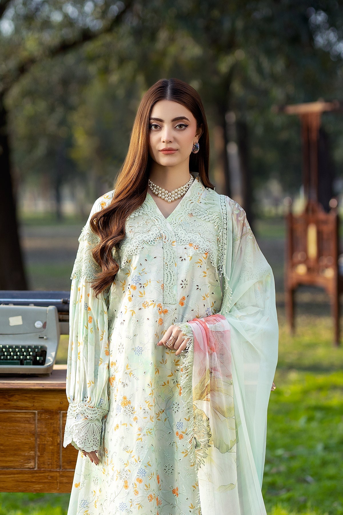 Noor-e-Fajar | Chikankari Lawn | CK-04