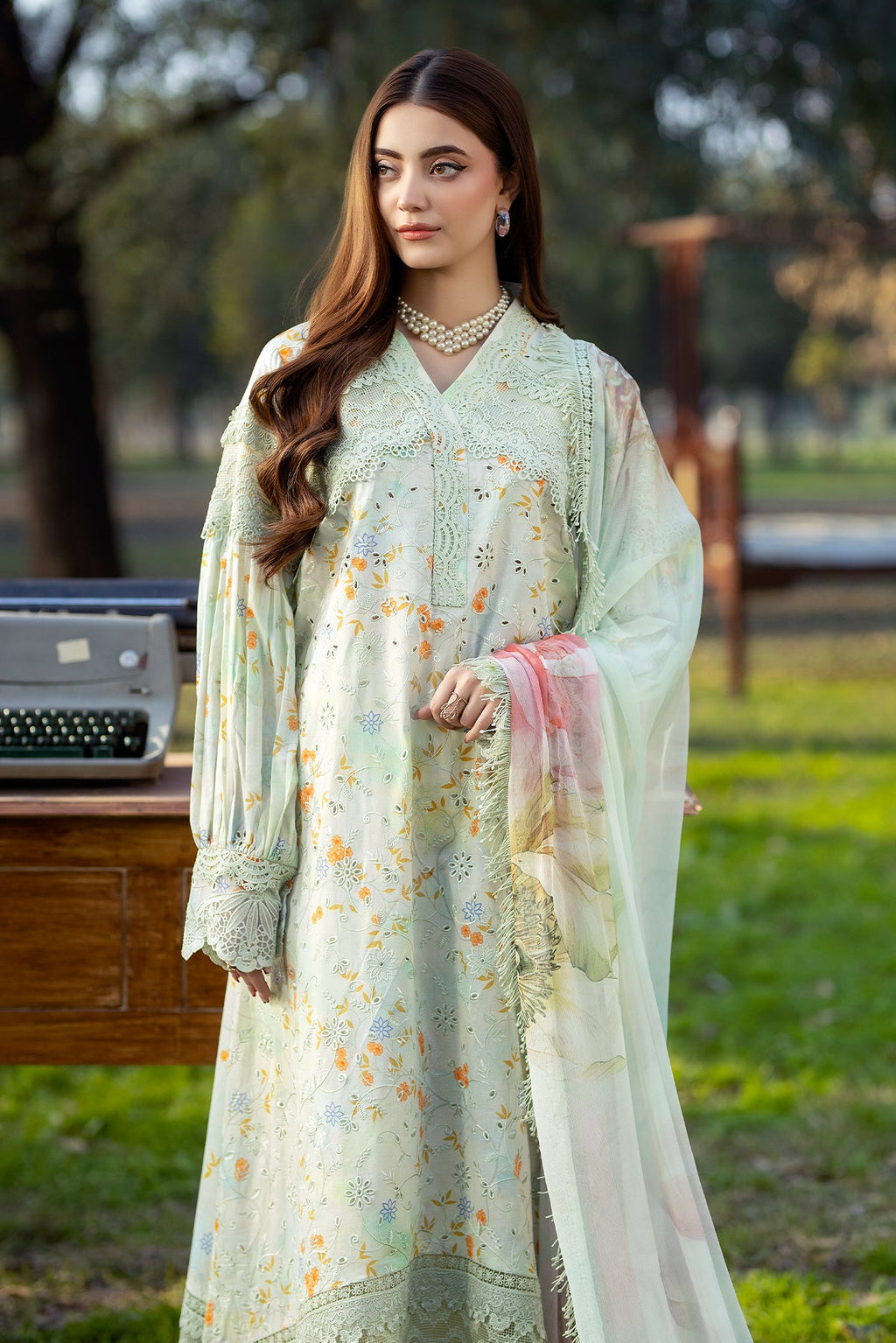 Noor-e-Fajar | Chikankari Lawn | CK-04