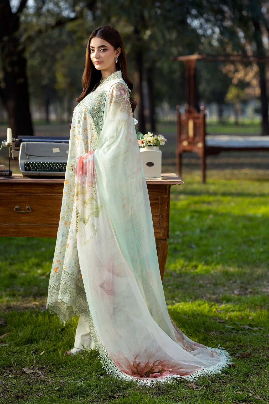 Noor-e-Fajar | Chikankari Lawn | CK-04