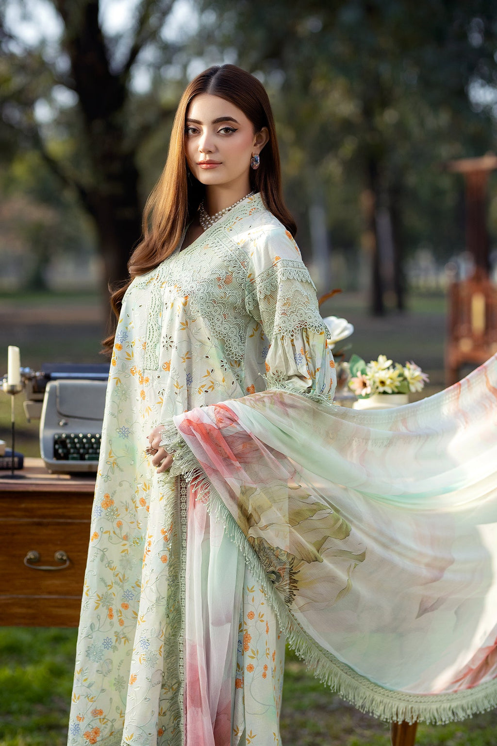 Noor-e-Fajar | Chikankari Lawn | CK-04