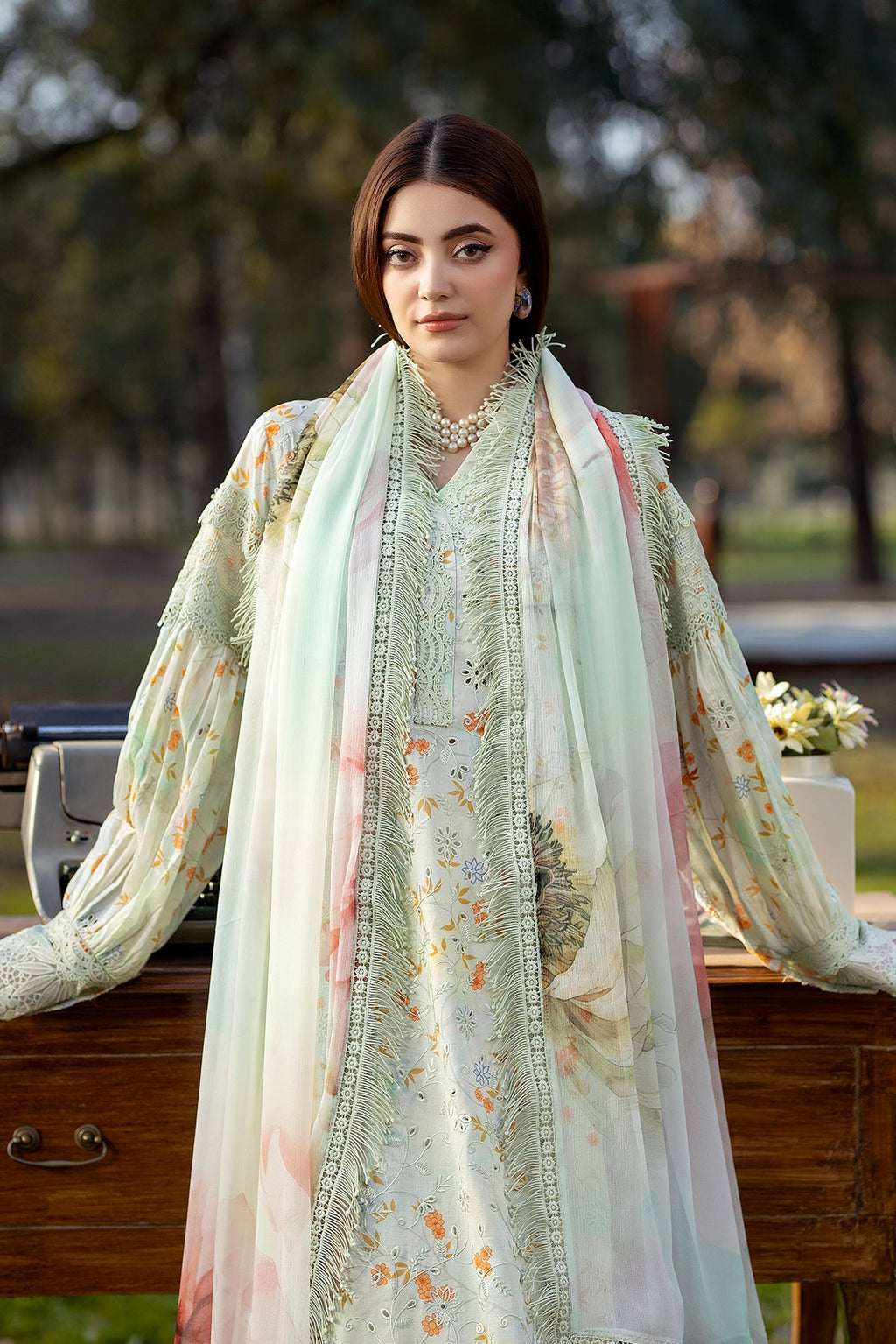Noor-e-Fajar | Chikankari Lawn | CK-04