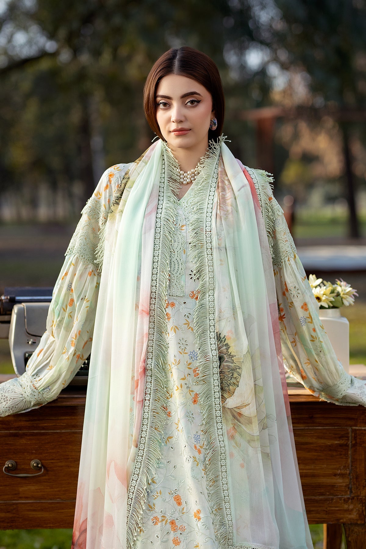 Noor-e-Fajar | Chikankari Lawn | CK-04