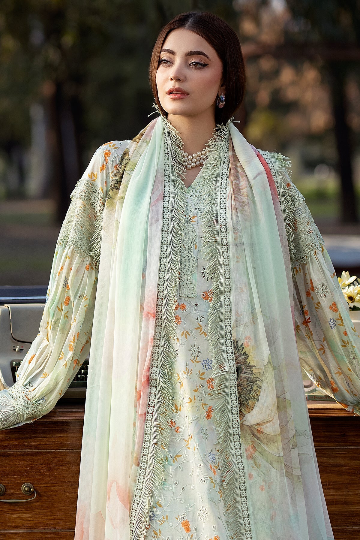 Noor-e-Fajar | Chikankari Lawn | CK-04