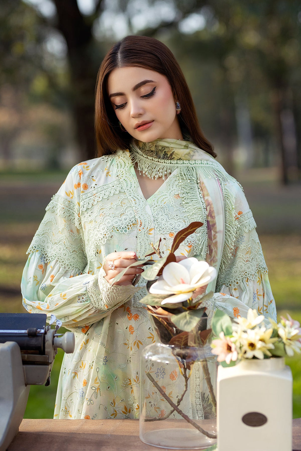 Noor-e-Fajar | Chikankari Lawn | CK-04