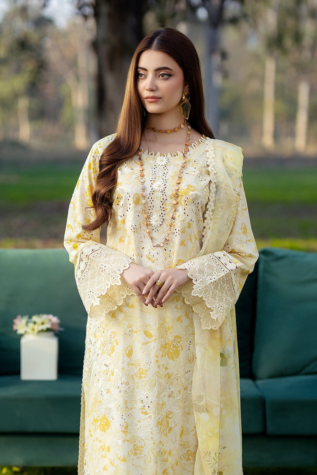 Noor-e-Fajar | Chikankari Lawn | CK-07